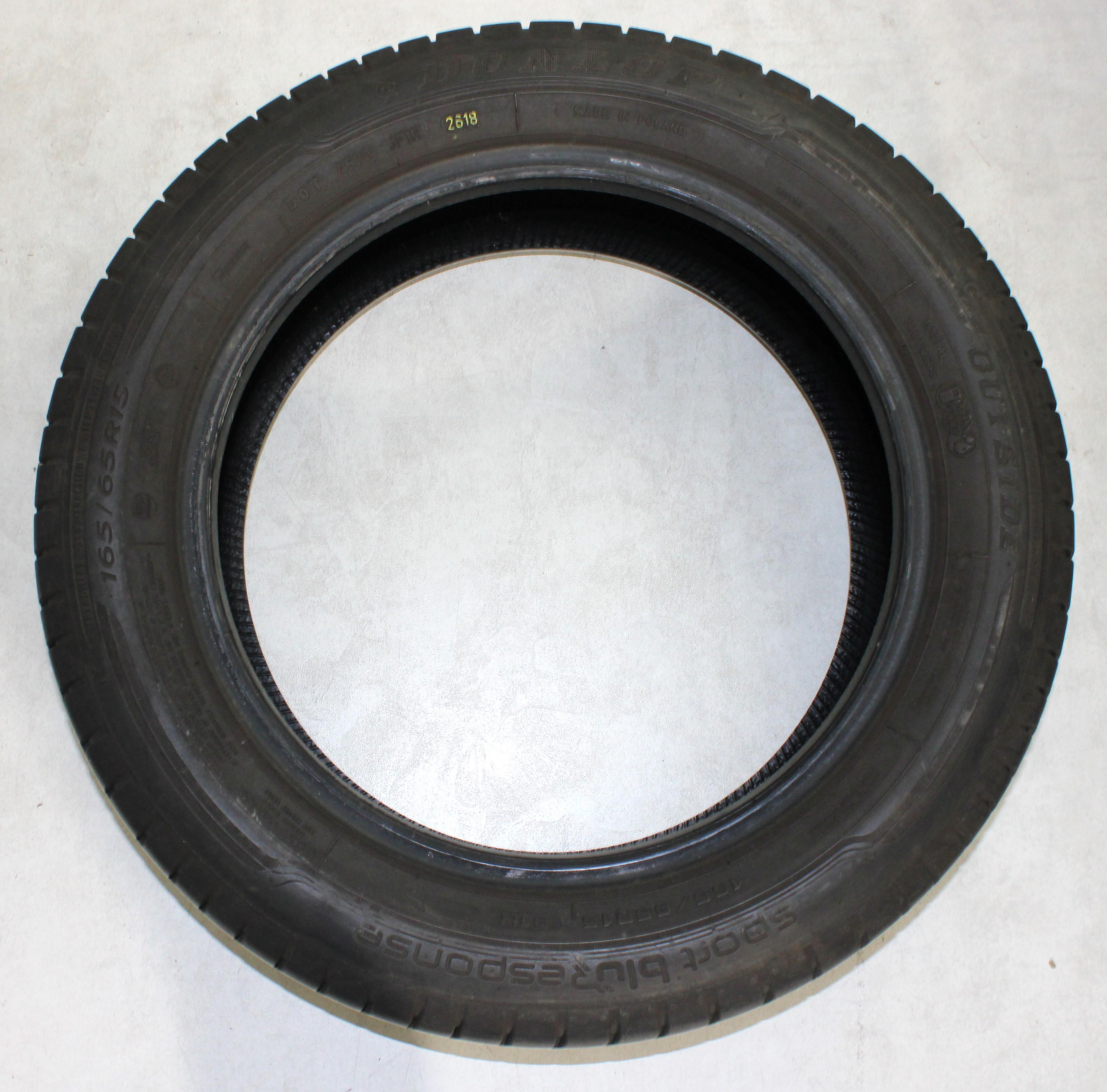 2 neumáticos de verano Dunlop Sport Bluresponse 165/65R15 81H, 1 de 4,5-5 mm y 1 de 5-5,5 mm, 2018