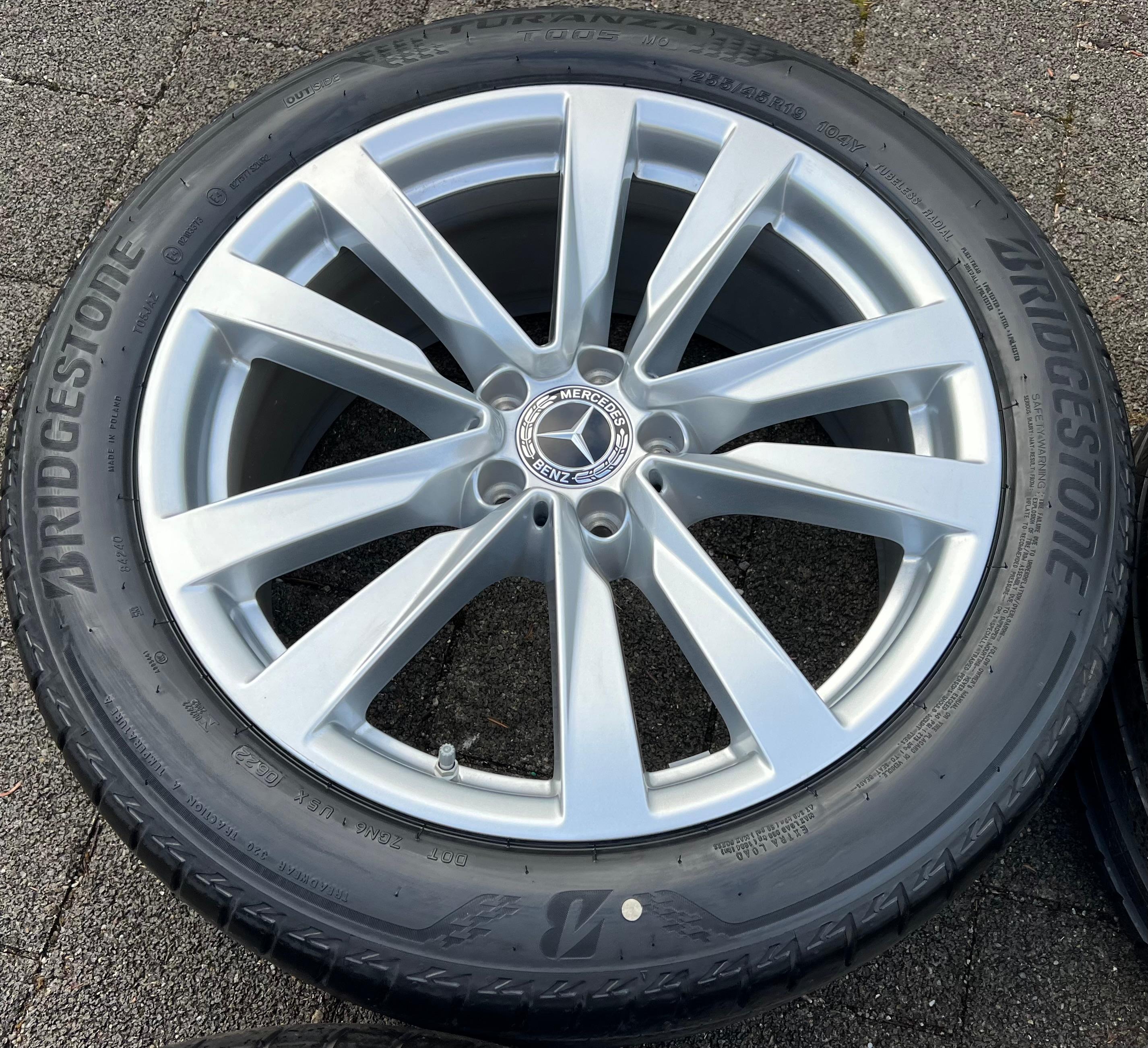 4 ROUES D'ÉTÉ ORIGINALES 19" EN ALUMINIUM MERCEDES BENZ CLASSE S W223 A2234013100 FRANCO DE PORT