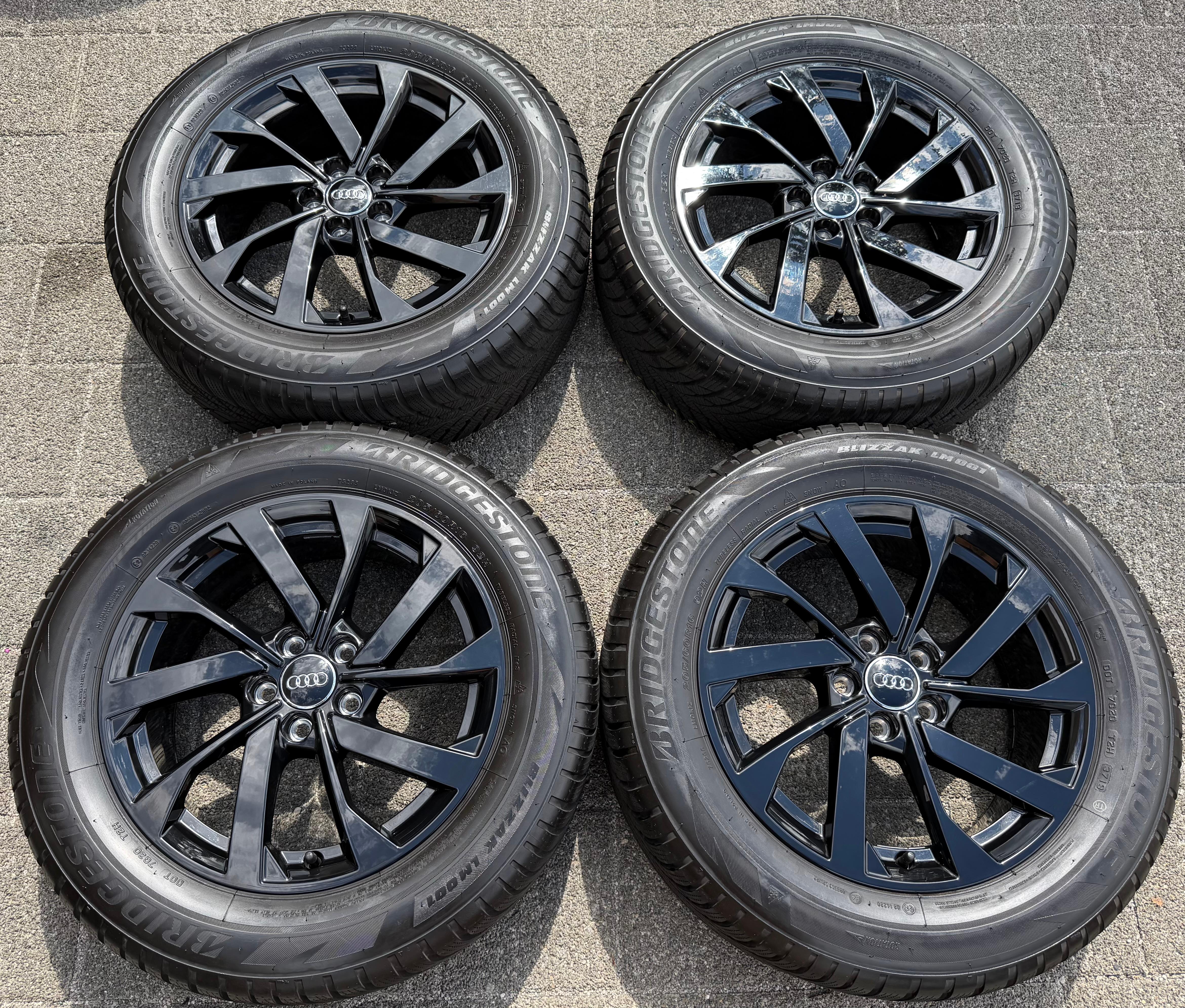 4 ruote complete in lega originali invernali Audi A1 Allstreet City Carver GBH 82B071496 Bridgestone