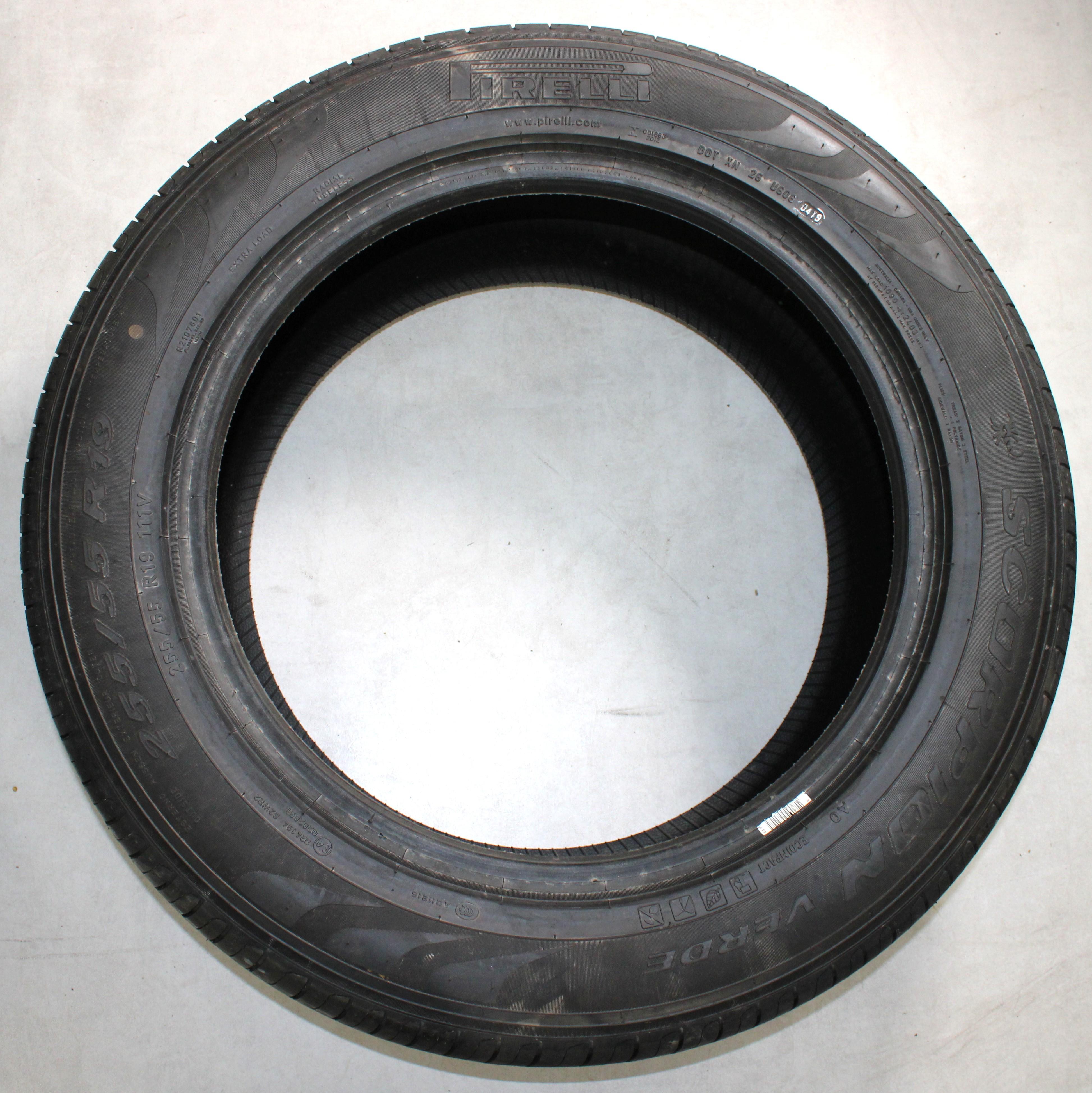 4 x 255/55R19 111V zomerbanden Pirelli Scorpion Verde AO volledig profiel 2019