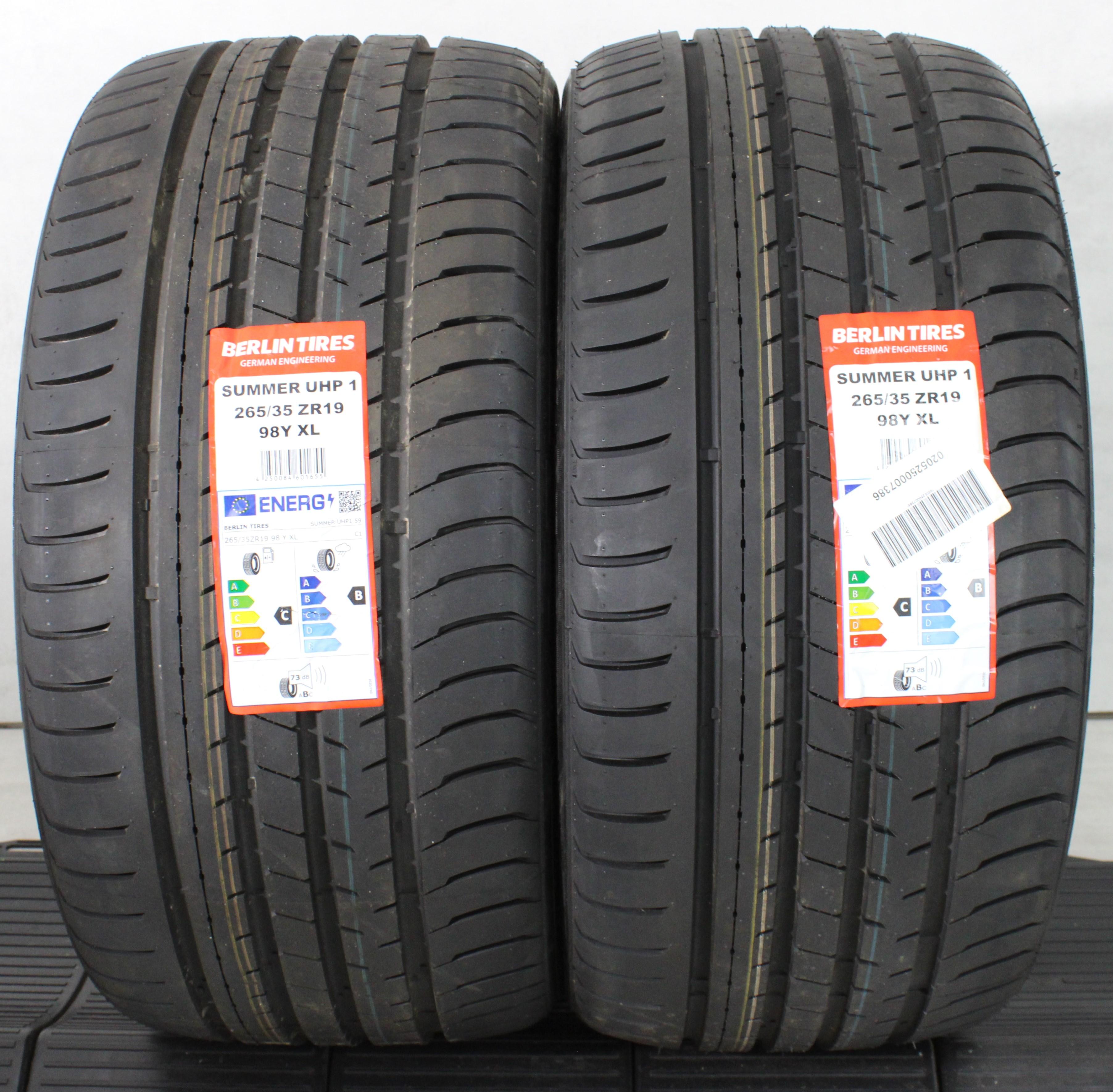 2 x 265/35R19 98Y Sommerreifen Berlin Tires Summer UHP1 2023 XL