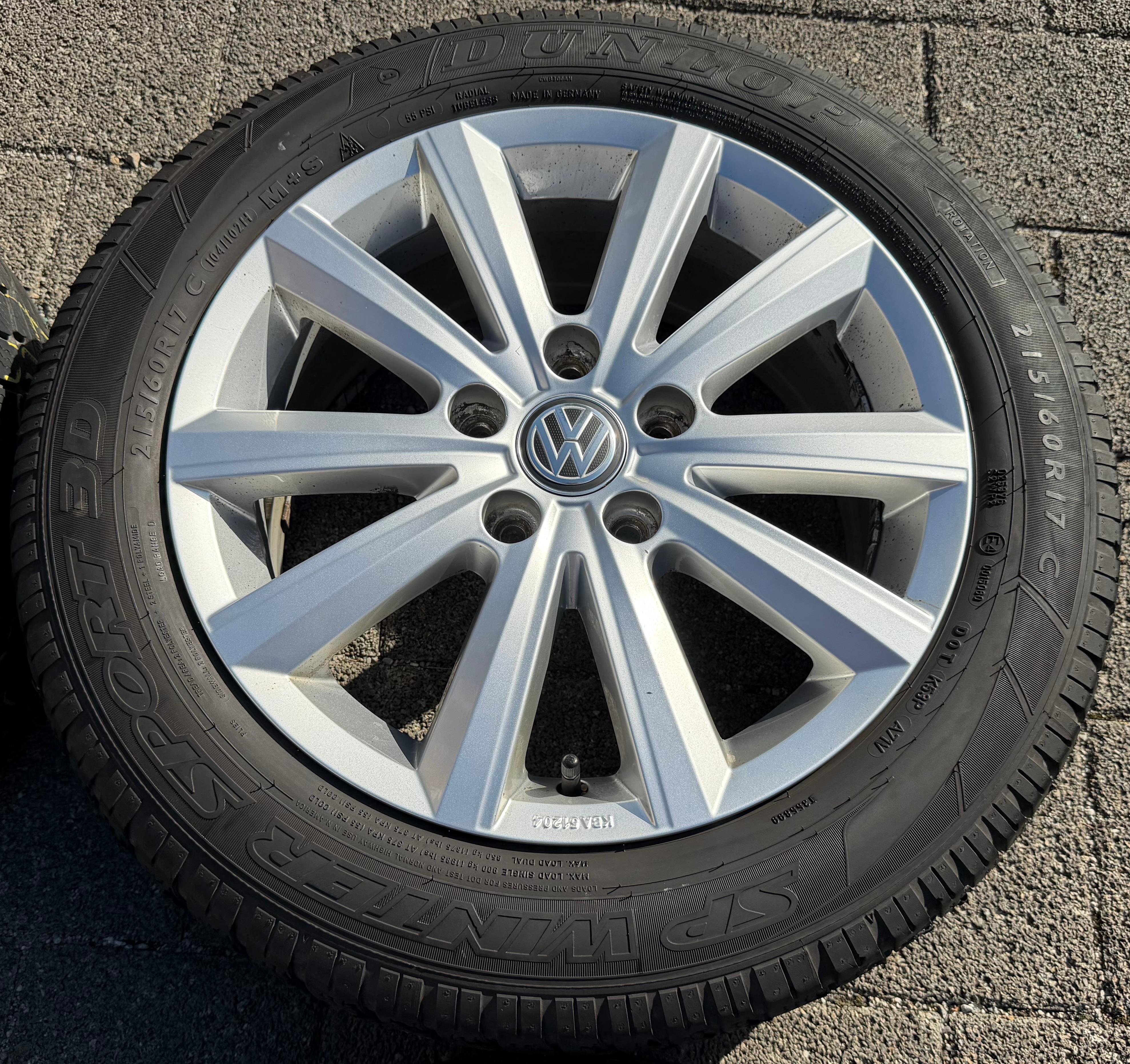 4 Original 17" Alufelgen VW BUS T5 T6 7x17 ET55 5x120 Merano 7E0071497A