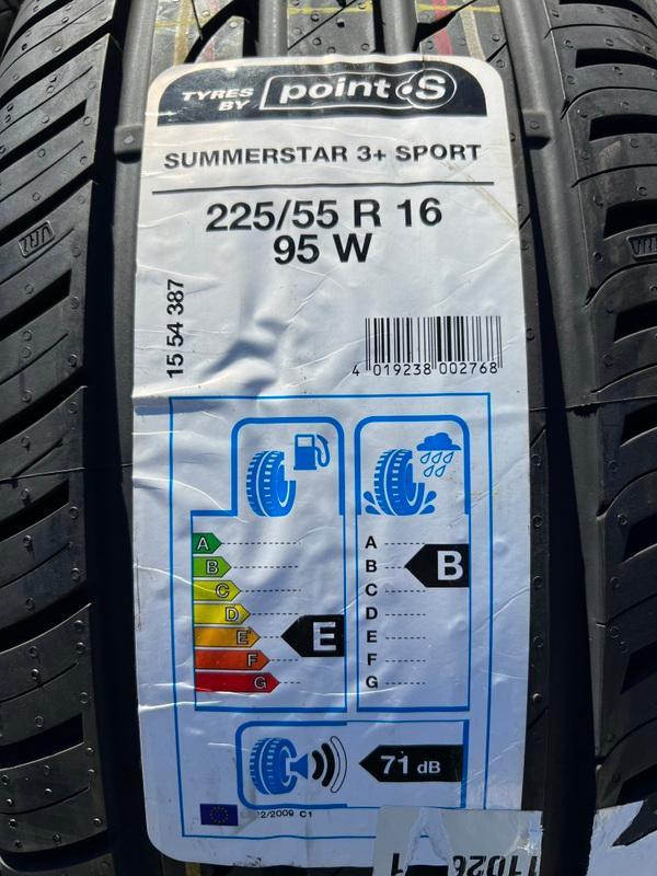 4 x 225/55R16 95W Sommerreifen Point S Summerstar 3+ Sport NEU 2020