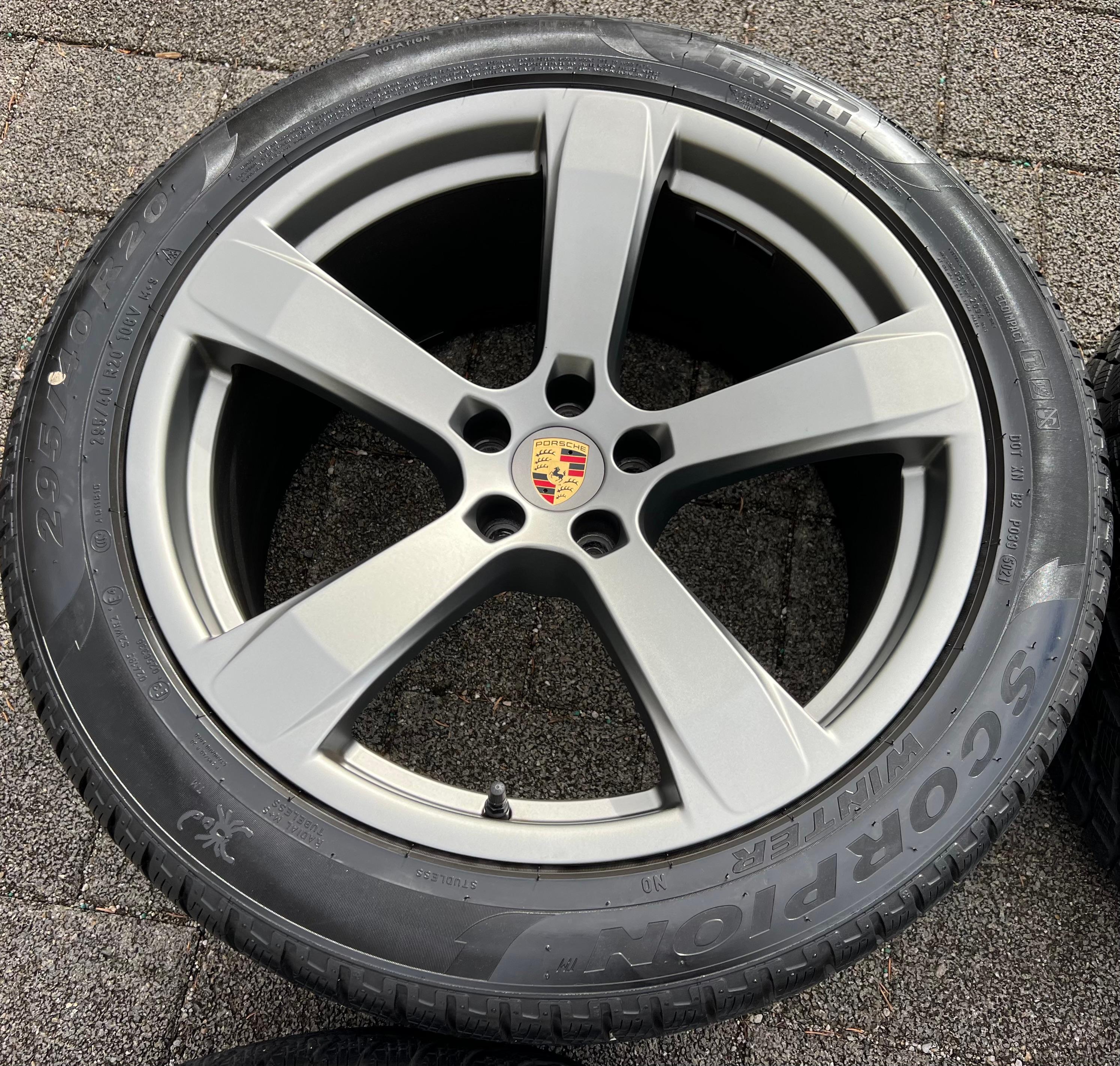 4 ORIGINAL 20" ALU WINTERRÄDER PORSCHE MACAN 265/45R20 104V 295/40R20 106V RDKS