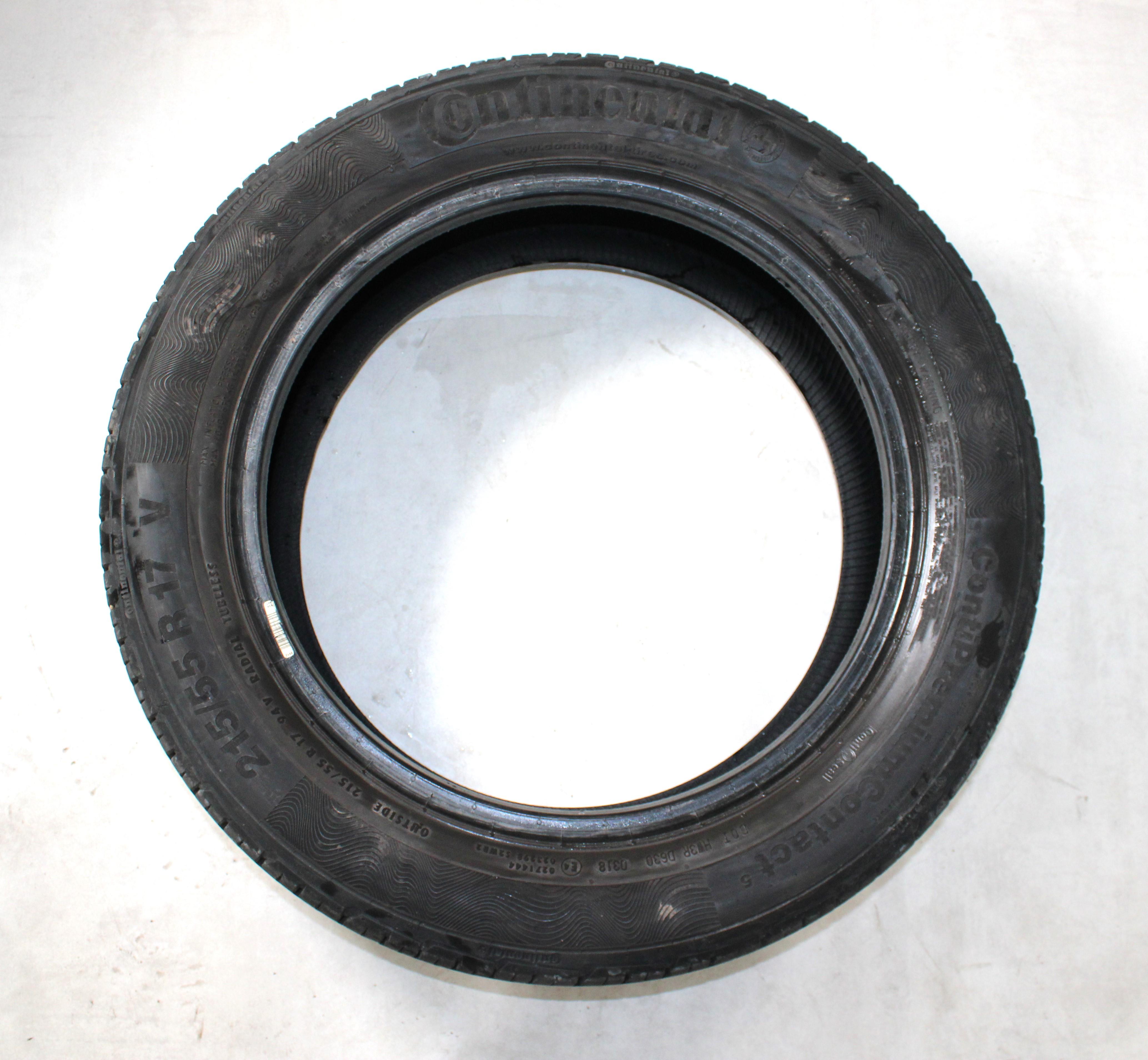 4 x 215/55R17 94V Sommerreifen Continental Premium Contact 5 5mm 2018 Seal
