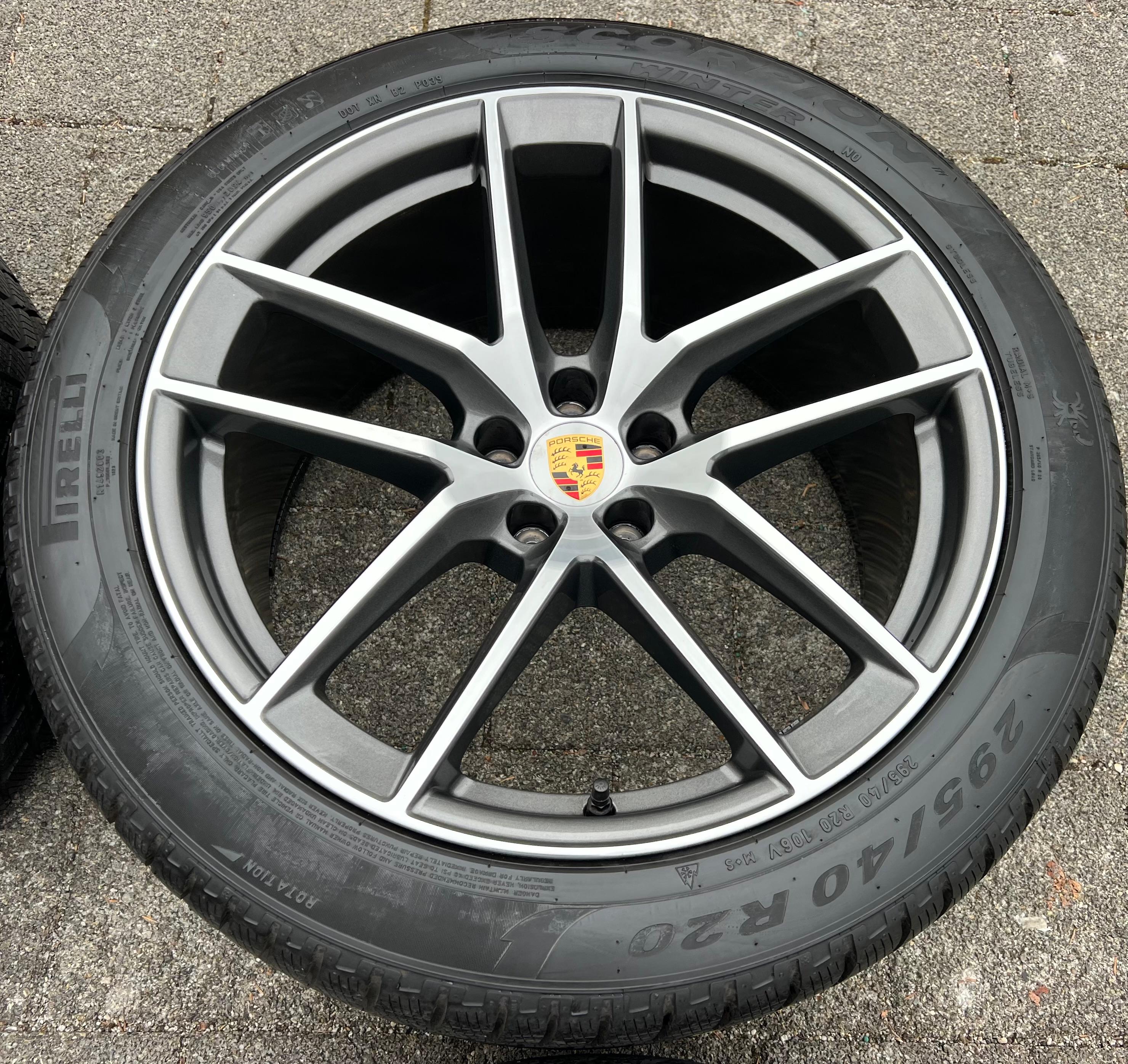 4 ORIGINAL 20" ALU WINTERRÄDER PORSCHE MACAN 265/45R20 104V 295/40R20 106V RDKS