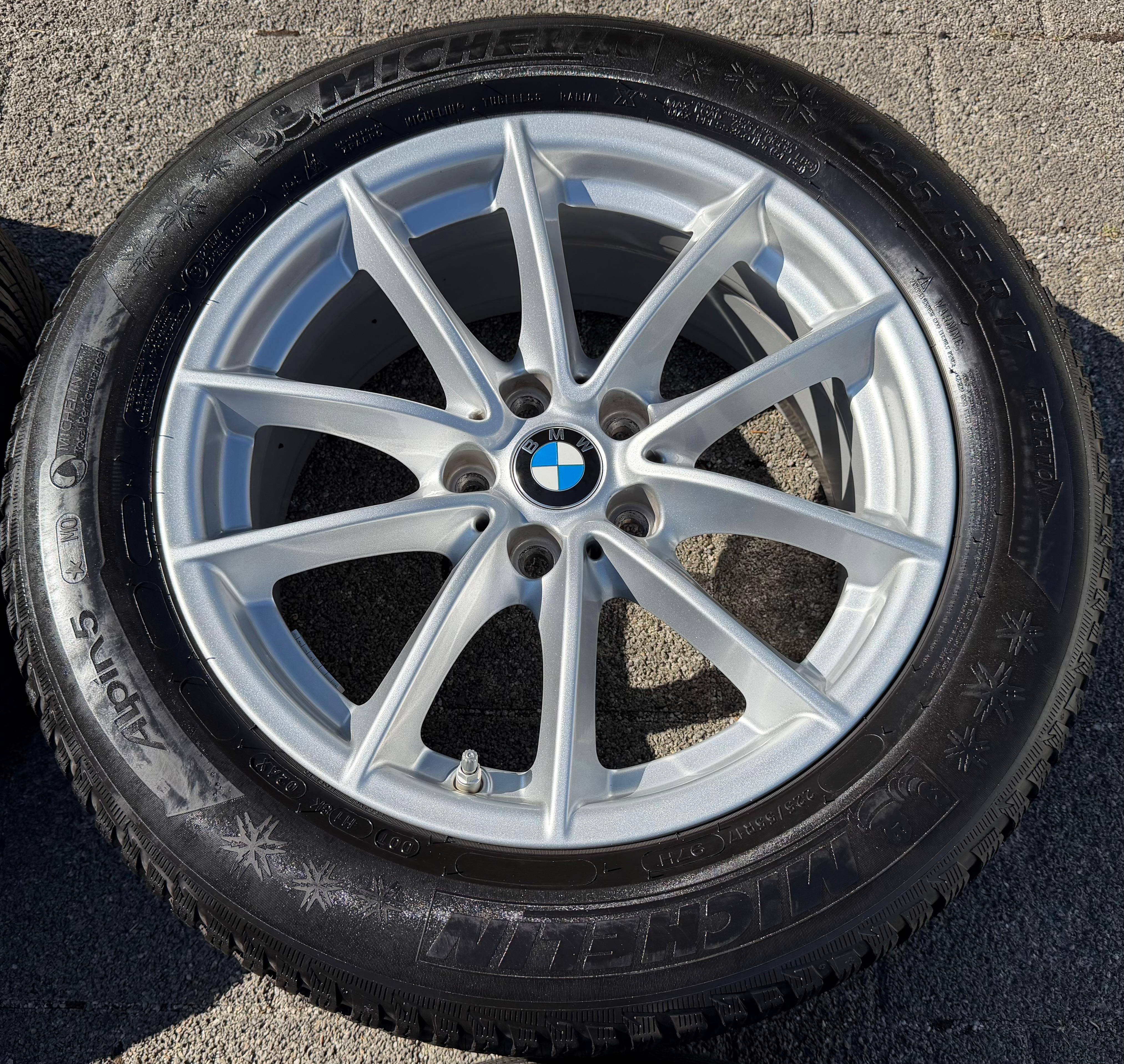 4 Original Alu 17" Winterräder BMW 5er Reihe G30 G31 225/55R17 97H Michelin RDKS