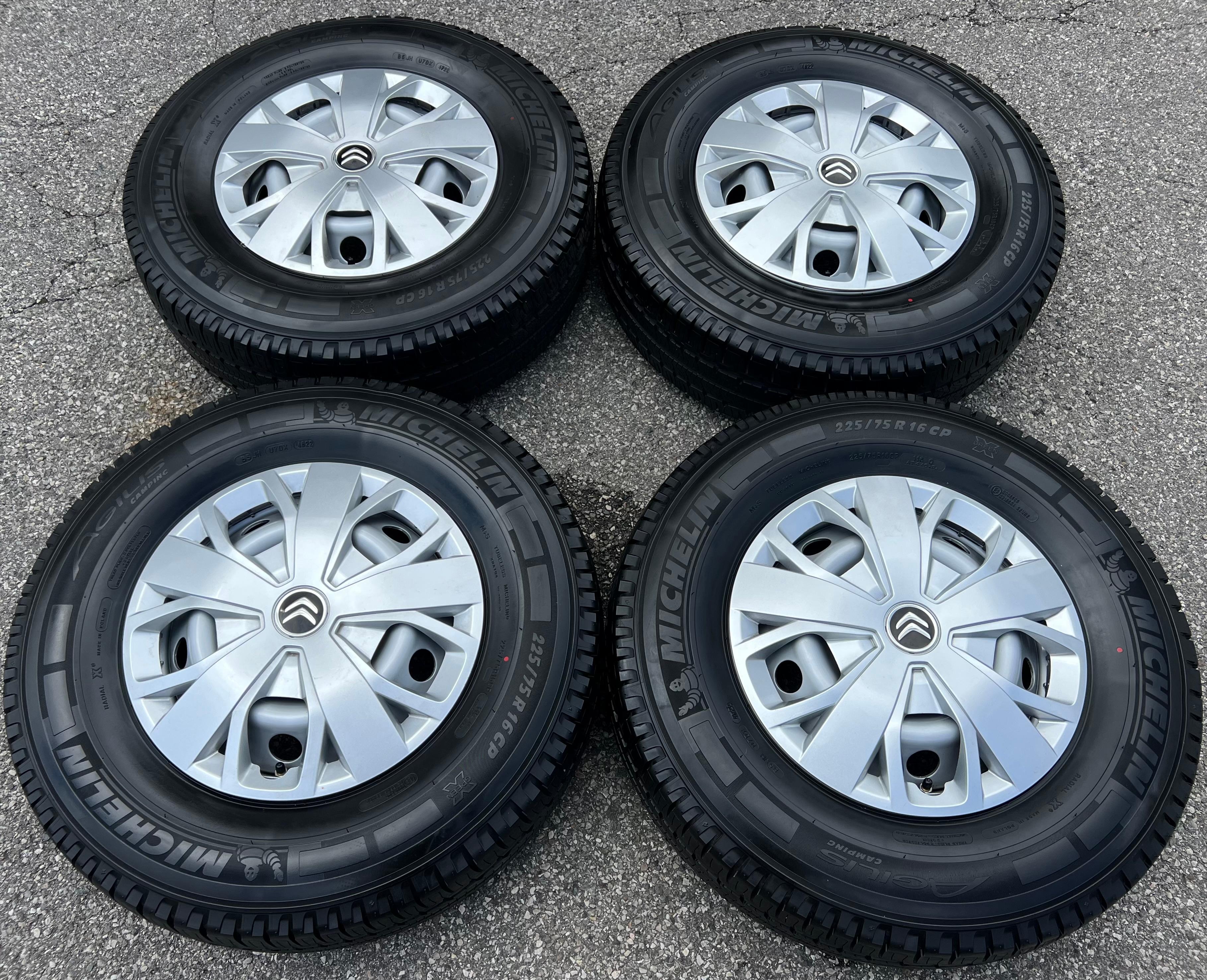 4 ROUES D'ÉTÉ PEUGEOT BOXER FIAT DUCATO CITROEN JUMPER 5x130 225/75R16C 2022