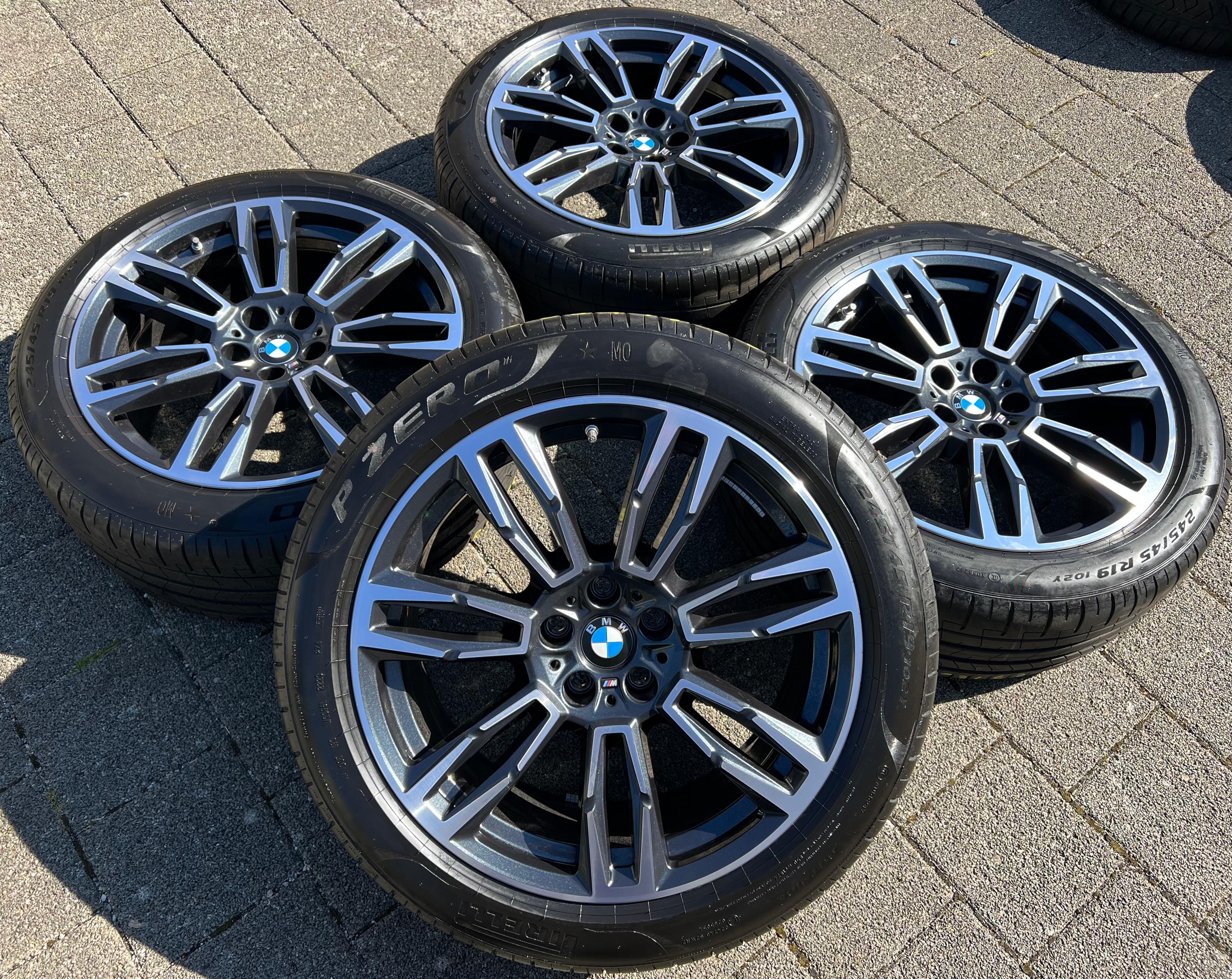 4 ORIGINAL 19" ALU SOMMERRÄDER BMW 5ER REIHE i5 G60 G61 STYLIN M935 PIRELLI 2023 FREIHAUS