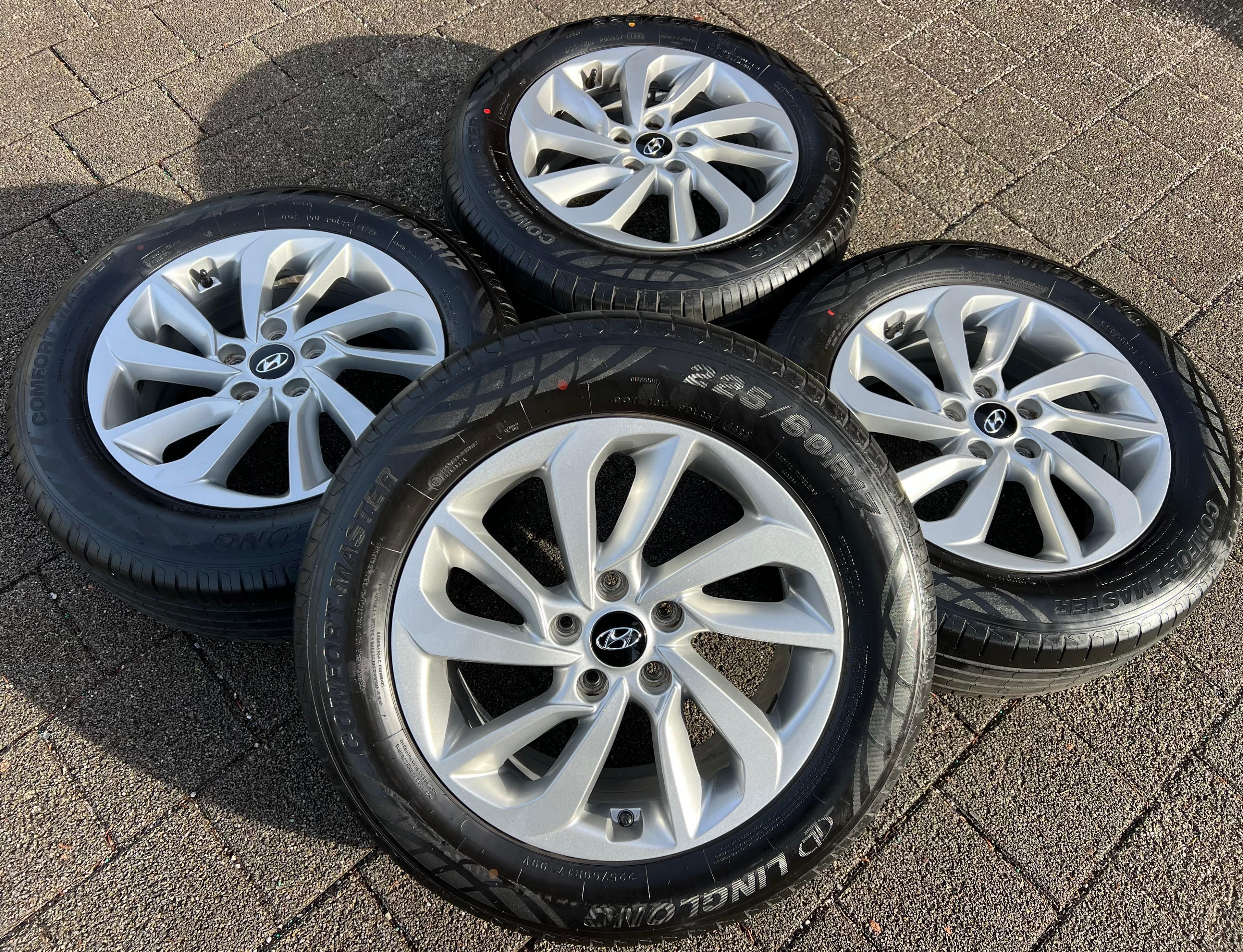 4 ORIGINAL 17" ALUFELGEN FELGEN HYUNDAI TUCSON TLE 52910-D7260 RDKS