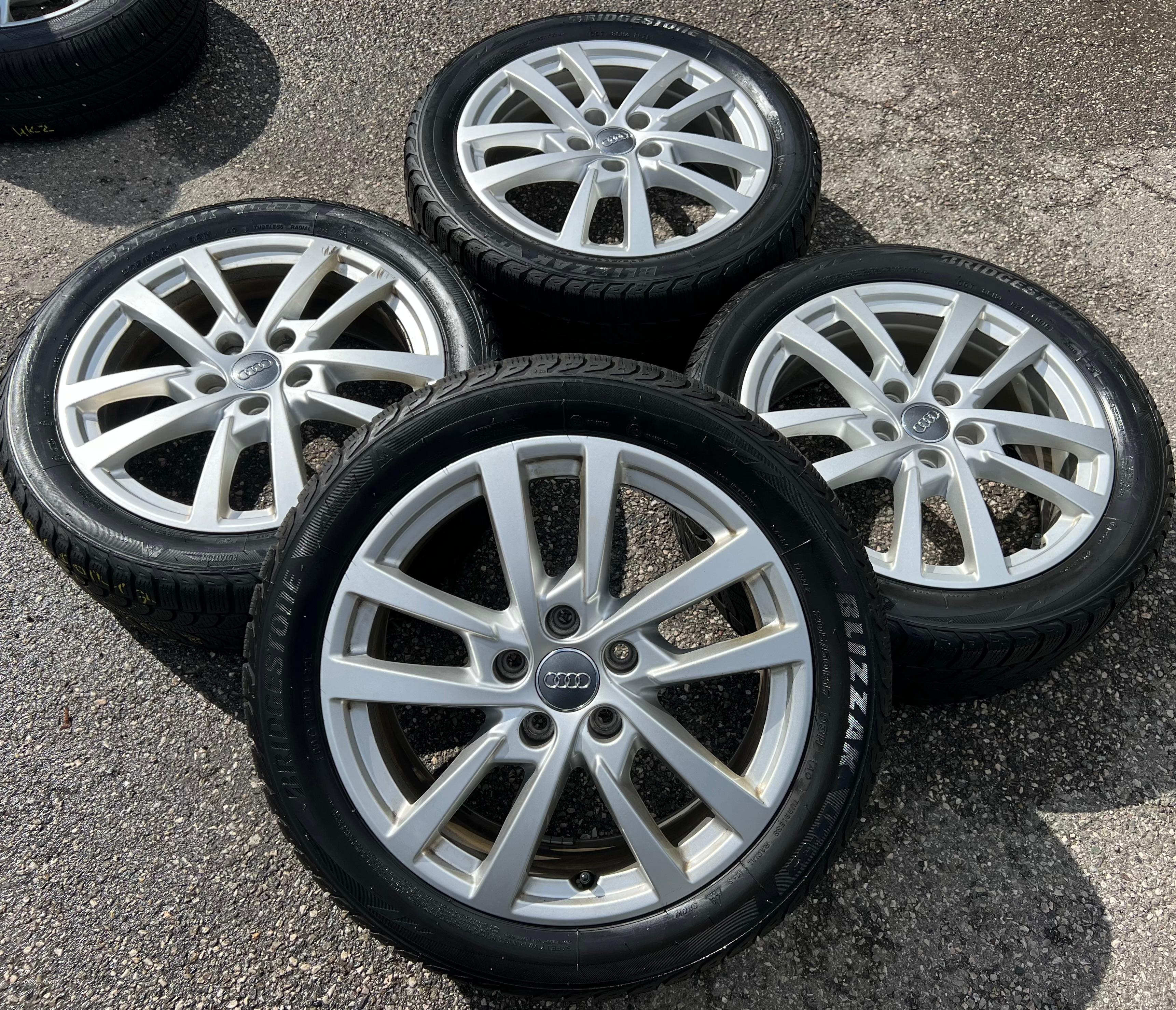 4 jantes d'hiver en alliage 17" d'origine pour Audi A3 S3 8V, 205/50R17 93H, 8V0601025DH, livraison gratuite