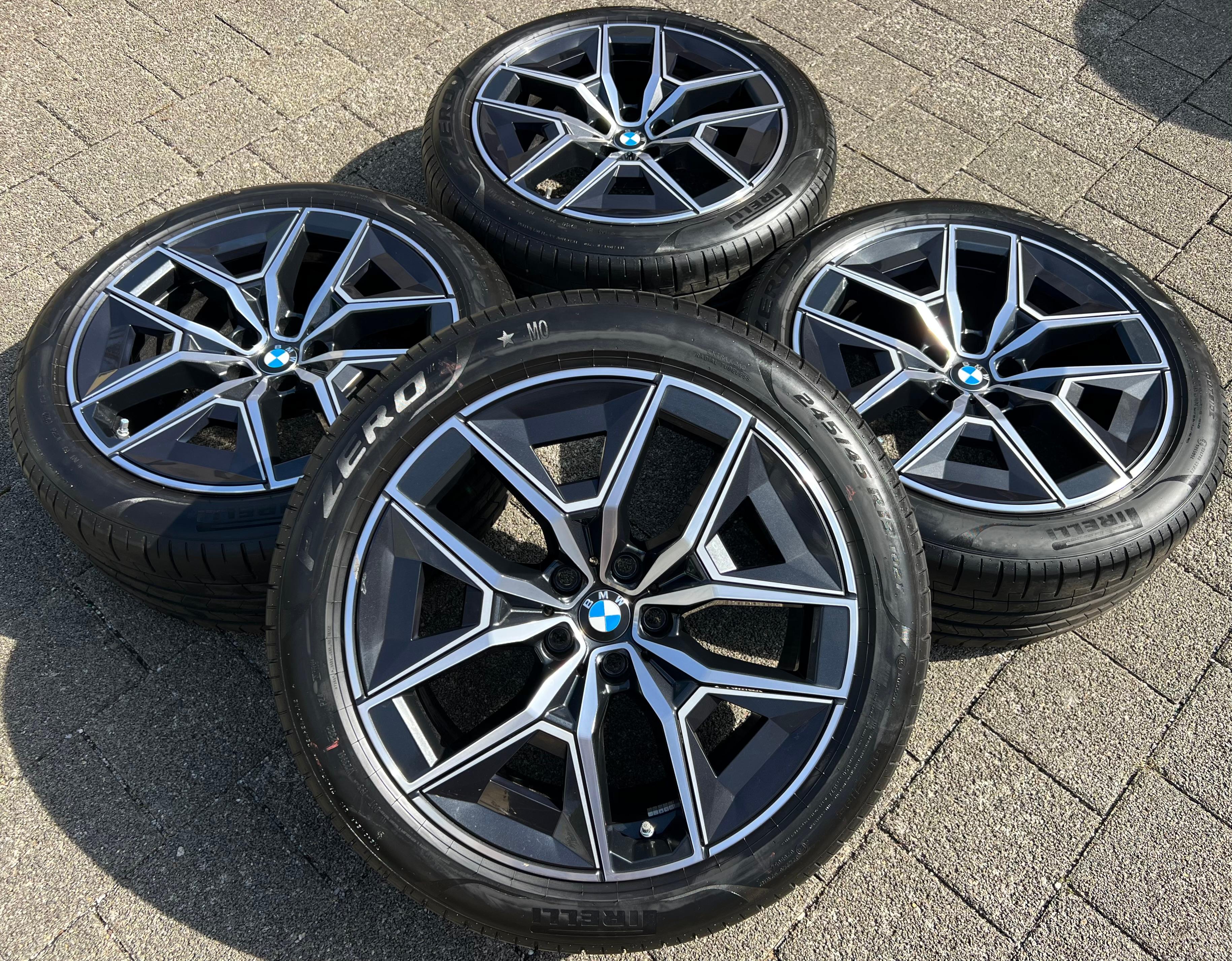 4 ORIGINELE 19" ALU ZOMERWIELEN BMW 5 SERIES i5 G60 G61 STYLIN 934 PIRELLI 2022 FREIHAUS