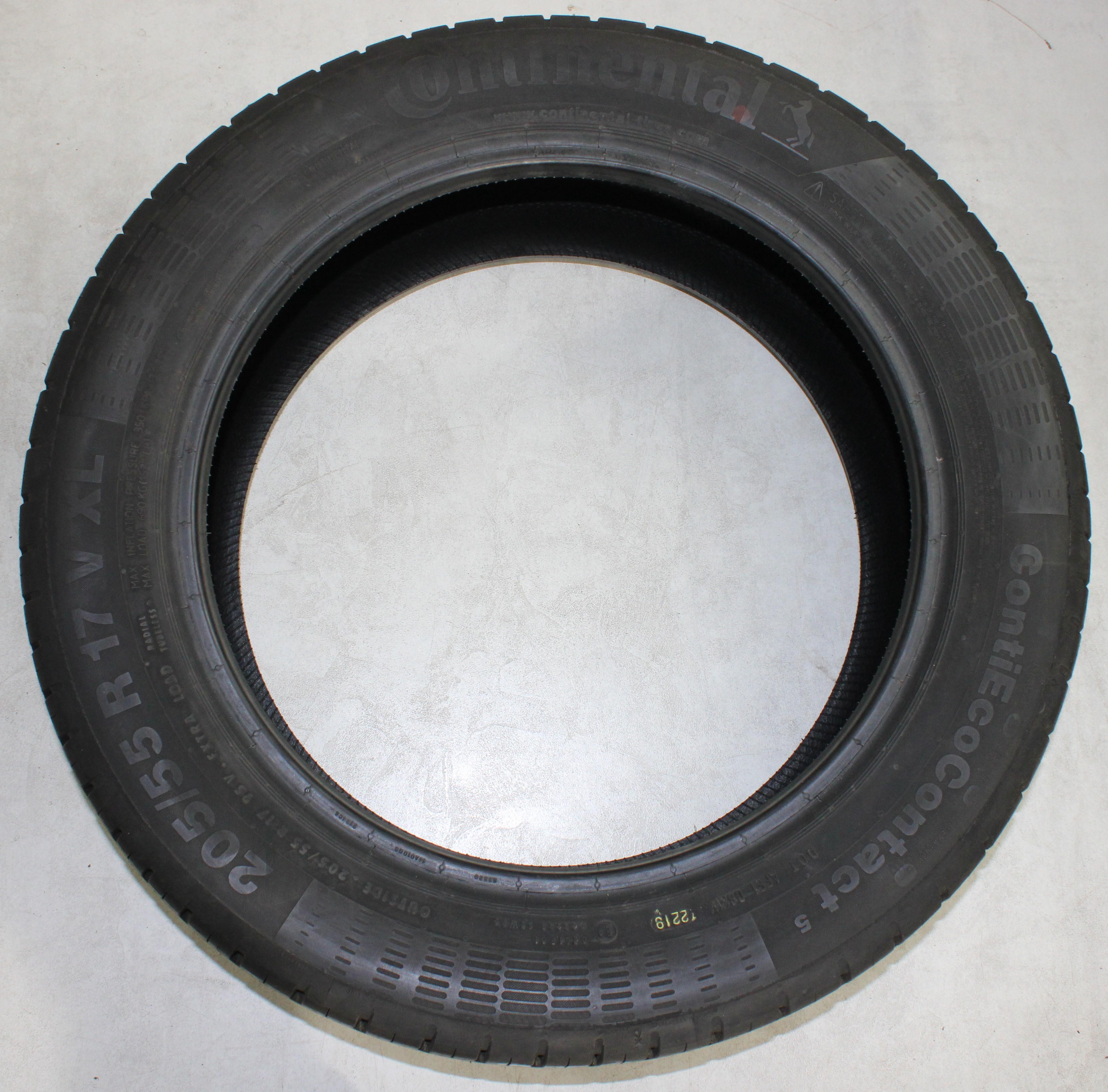 4 x 205/55R17 95V Sommerreifen Continental Eco Contact 5 7-7,5mm 2019 XL