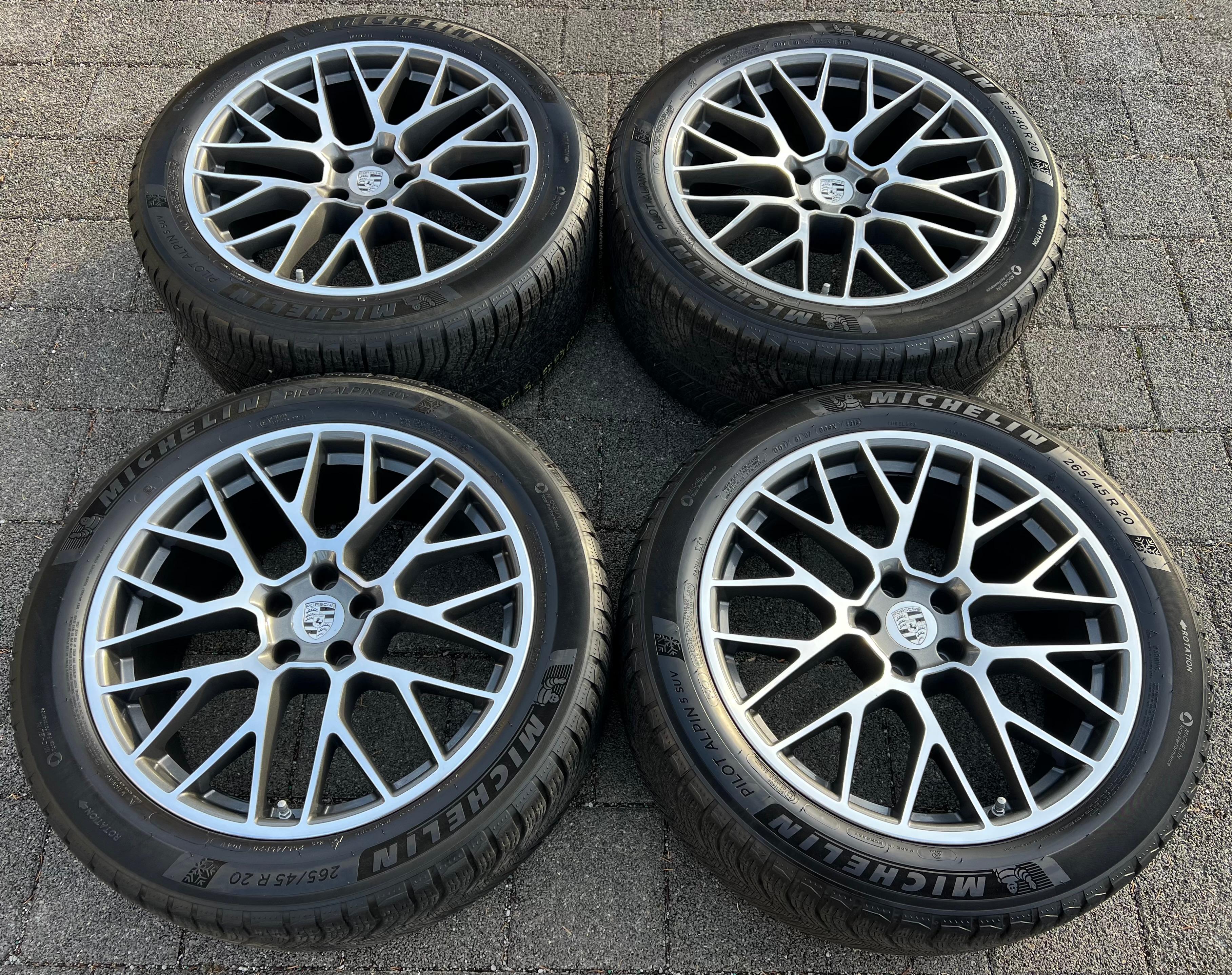 4 ORIGINAL 20" ALU WINTERRÄDER PORSCHE MACAN I & II RS SPYDER FELGEN MICHELIN