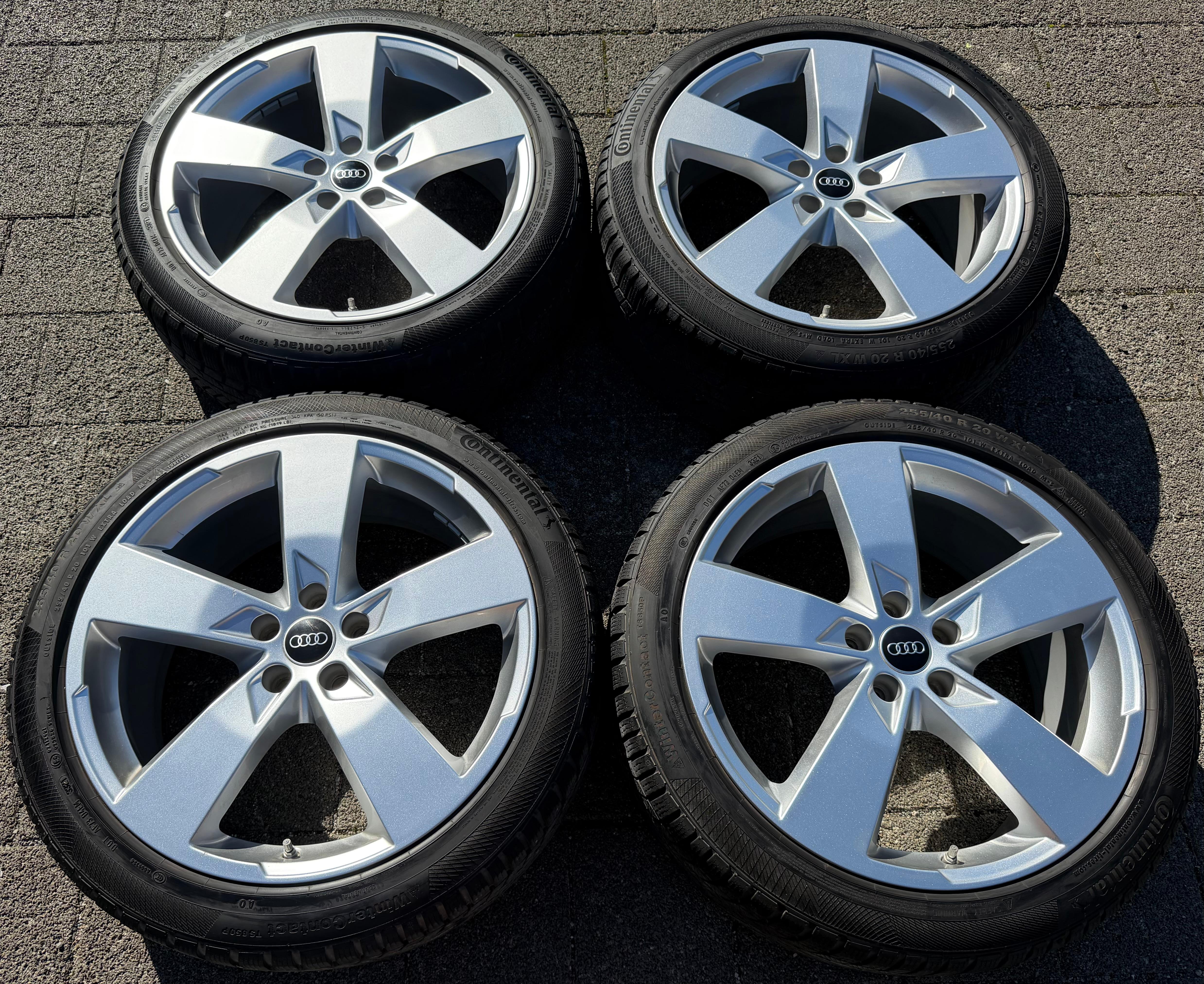 4 Original 20" Alu Winterräder Audi A6 S6 C8 F2 4K0601025K 255/40R20 101W Continental