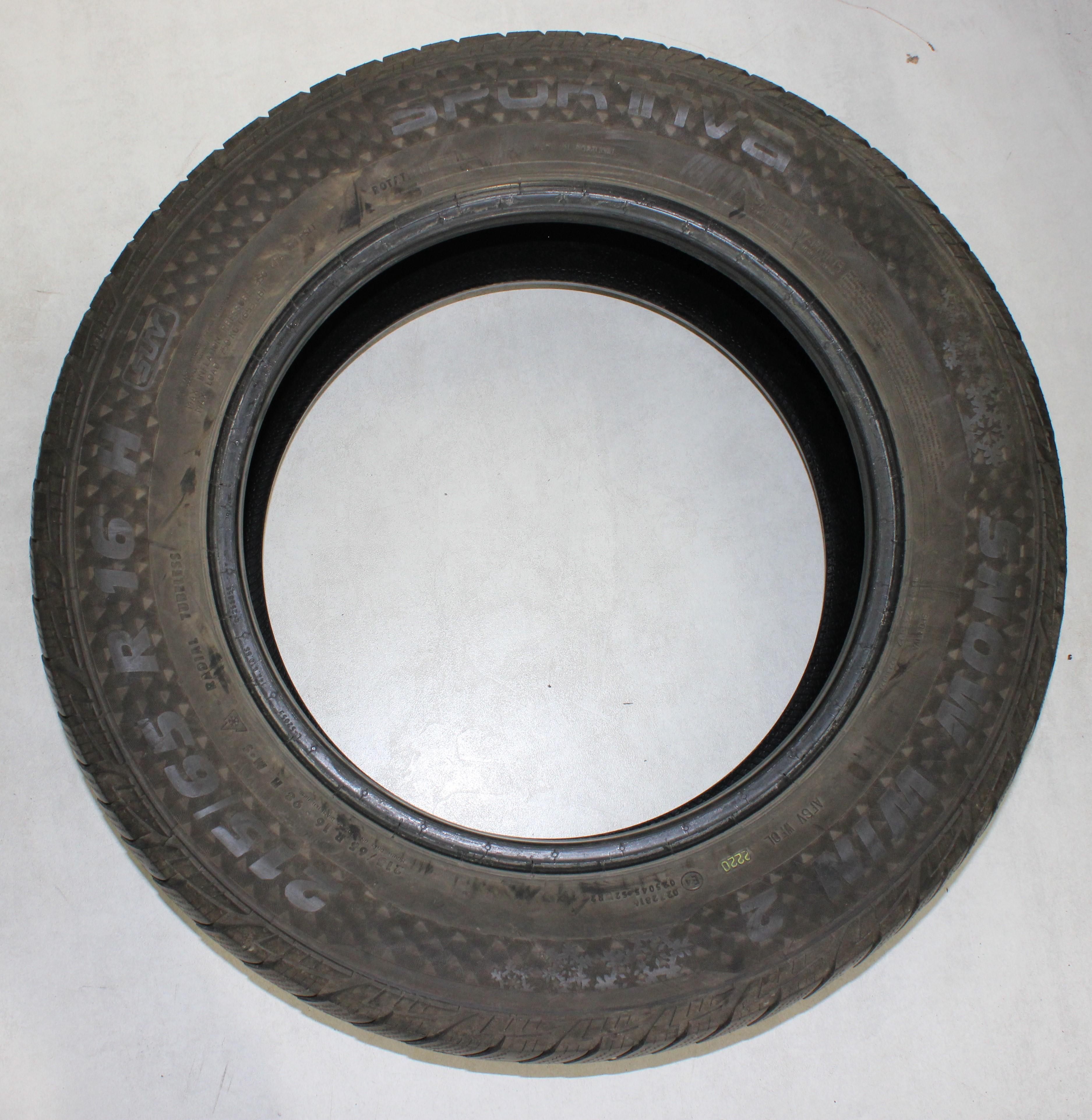 4 x 215/65R16 98H pneus hiver Sportiva Snow Win 2 6,5-7 mm 2020