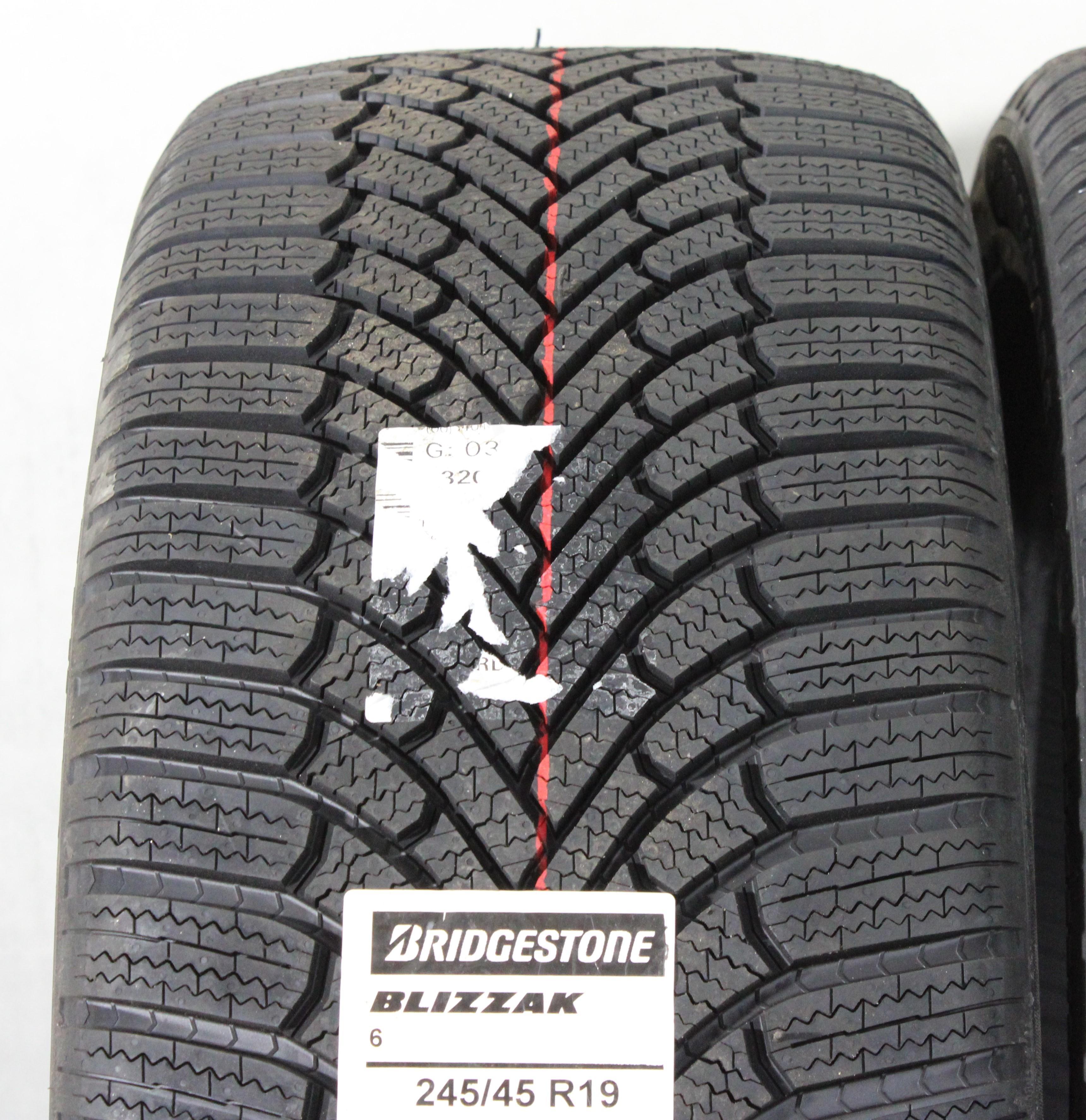 2 x 245/45R19 102W Winterreifen Bridgestone Blizzak 6 Enliten 2024 NEU