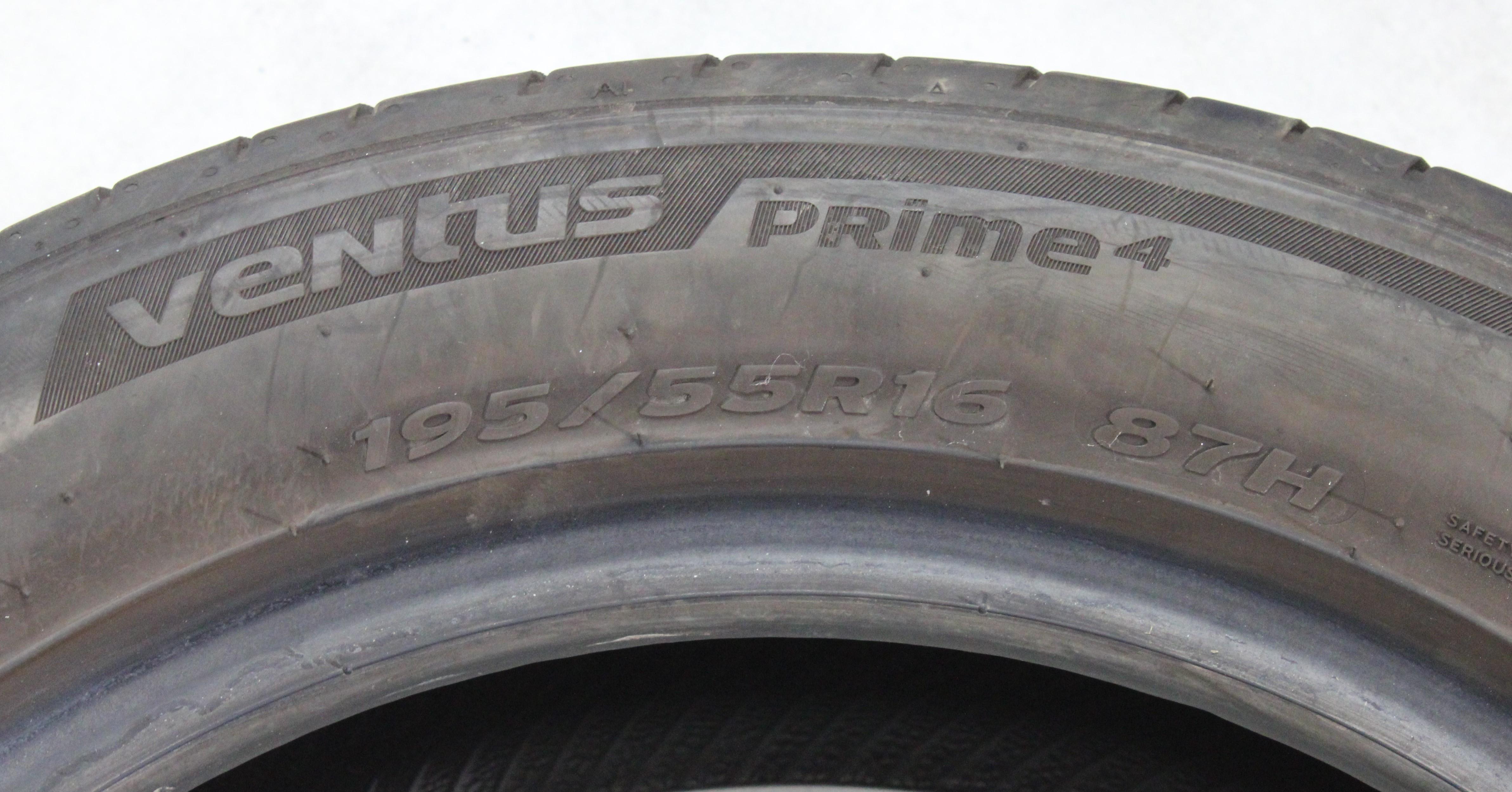 2 x 195/55R16 87H Sommerreifen Hankook Ventus Prime 4 5-5,5mm 2022