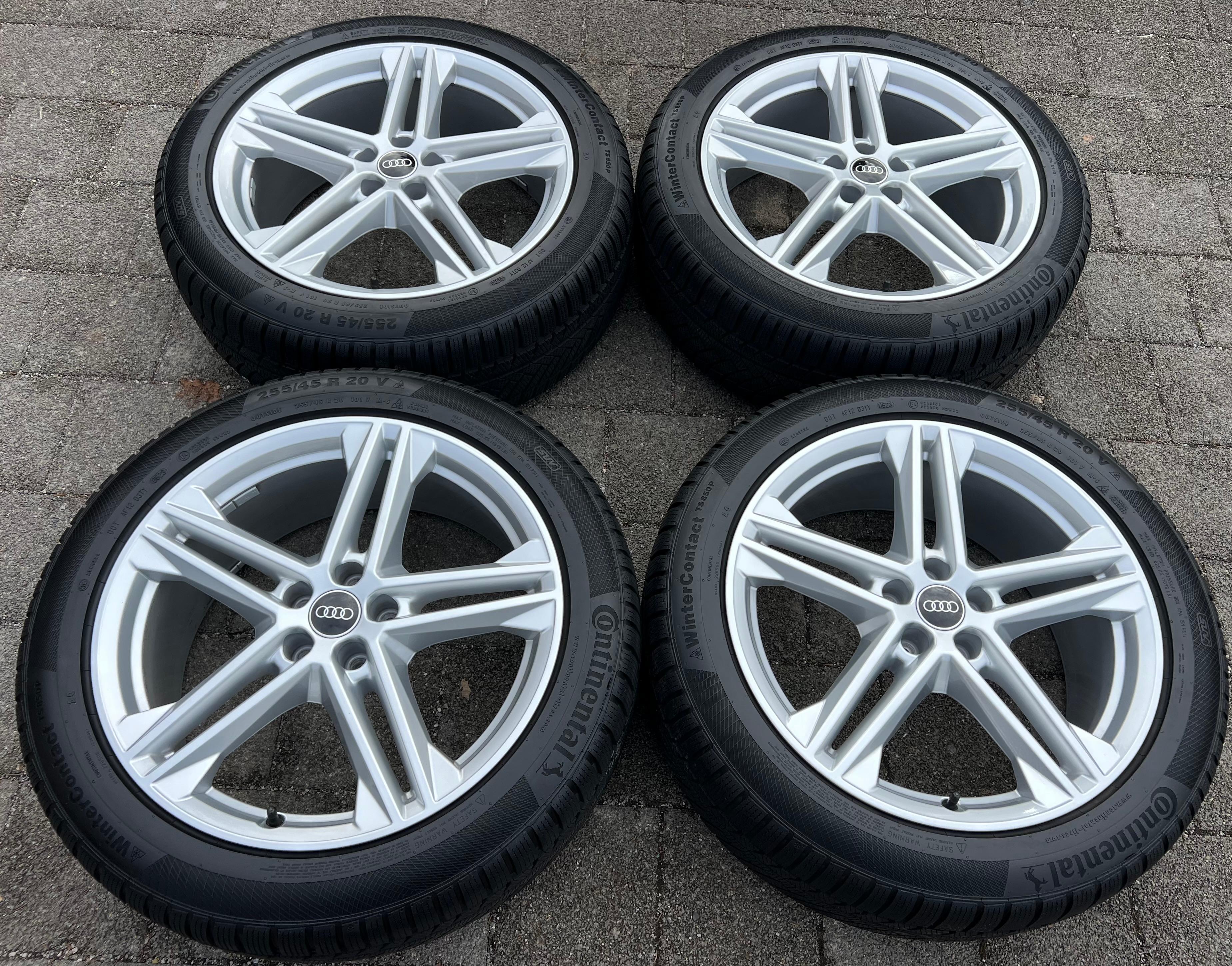 4 ORIGINAL 20" ALU WINTERRÄDER AUDI Q5 SQ5 FY 80A601025N 255/45R20 101V DOT 2023