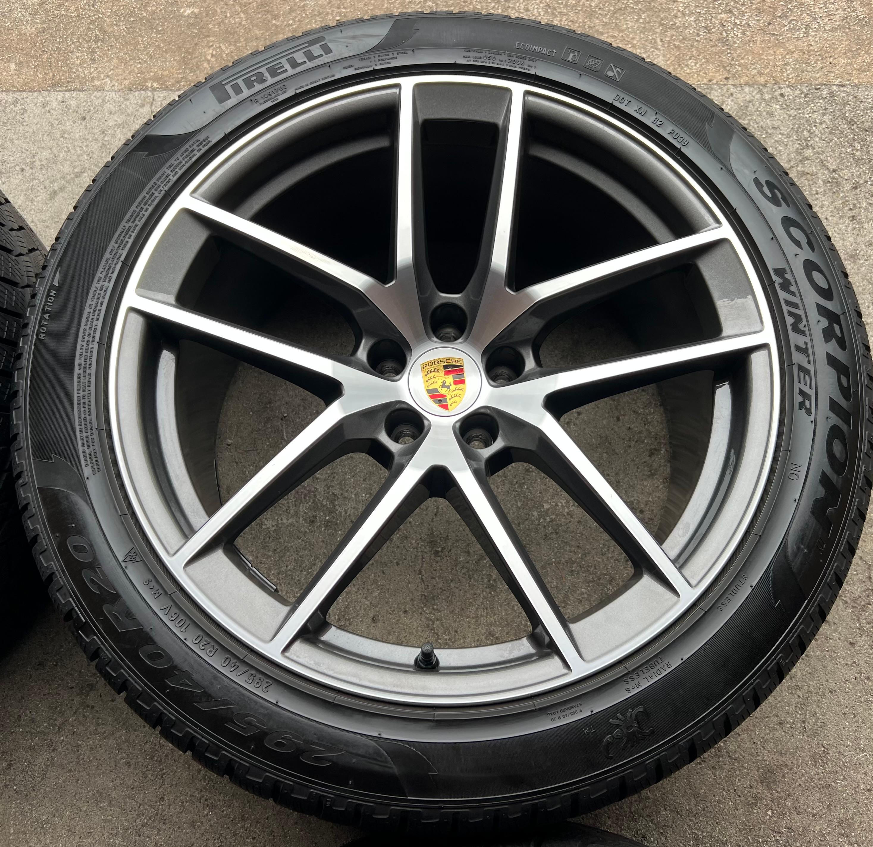 4 ORIGINAL 20" ALU WINTERRÄDER PORSCHE MACAN 265/45R20 104V 295/40R20 106V RDKS