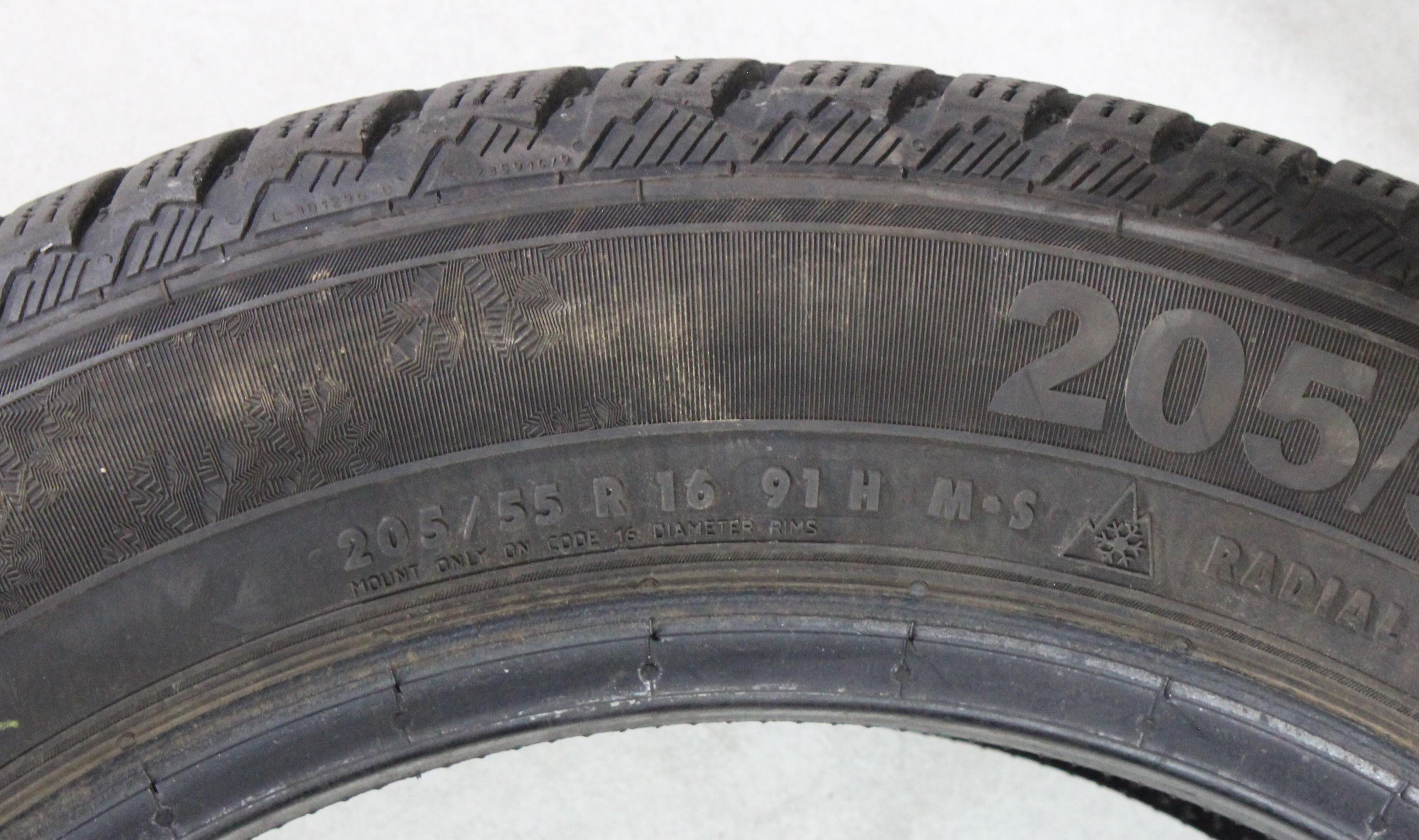 2 x 205/55R16 91H winterbanden Semperit Speed-Grip 3 4,5-5mm 2019