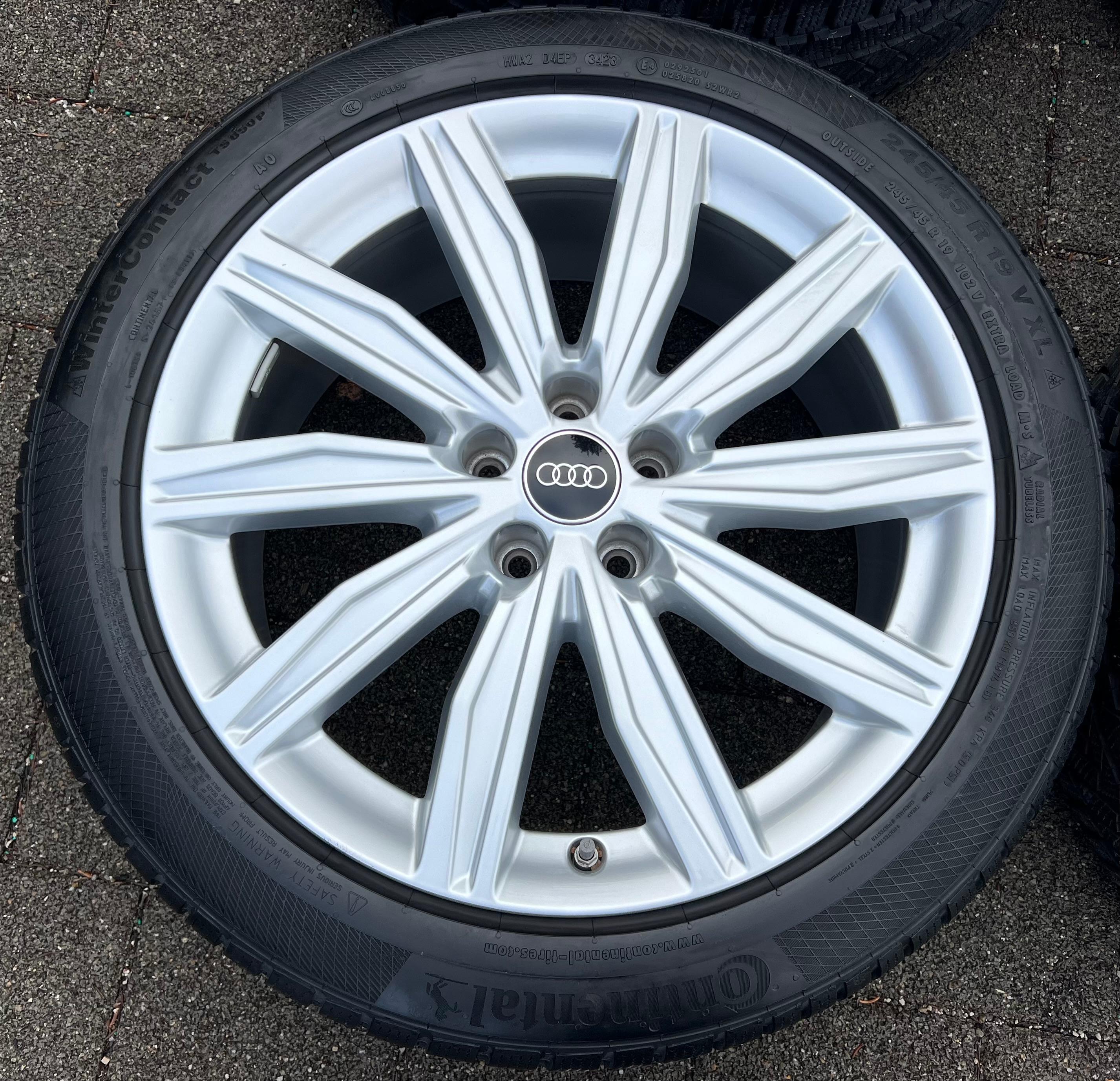 4 ORIGINAL 19" ALU WINTERRÄDER AUDI A6 S6 C8 4K 4K0601025M 245/45R19 102V RDKS FREIHAUS