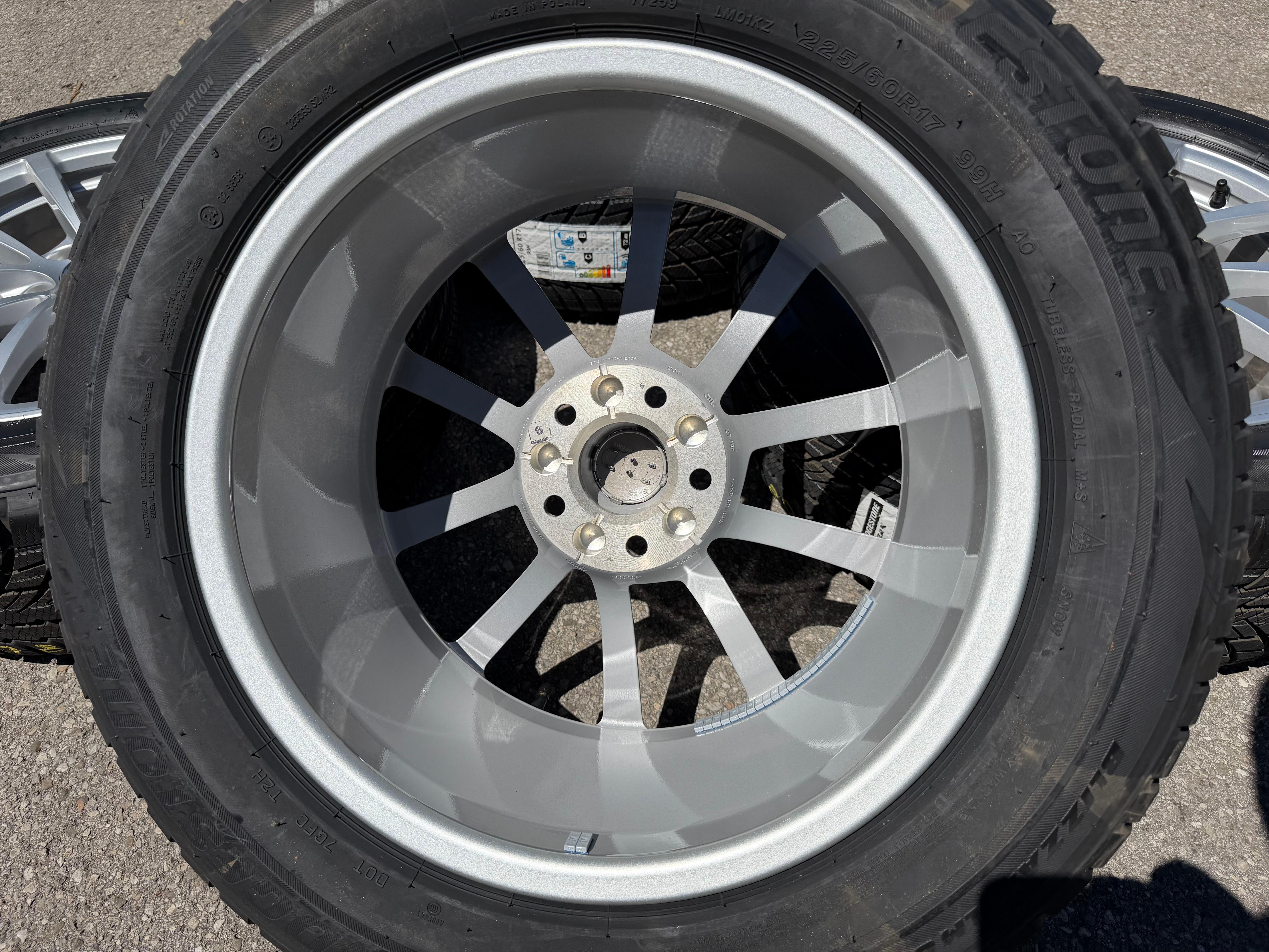4 Original 17" Alu Winterräder Audi A6 4K C8 F2 225/60R17 99H 4K0601025 Bridgestone