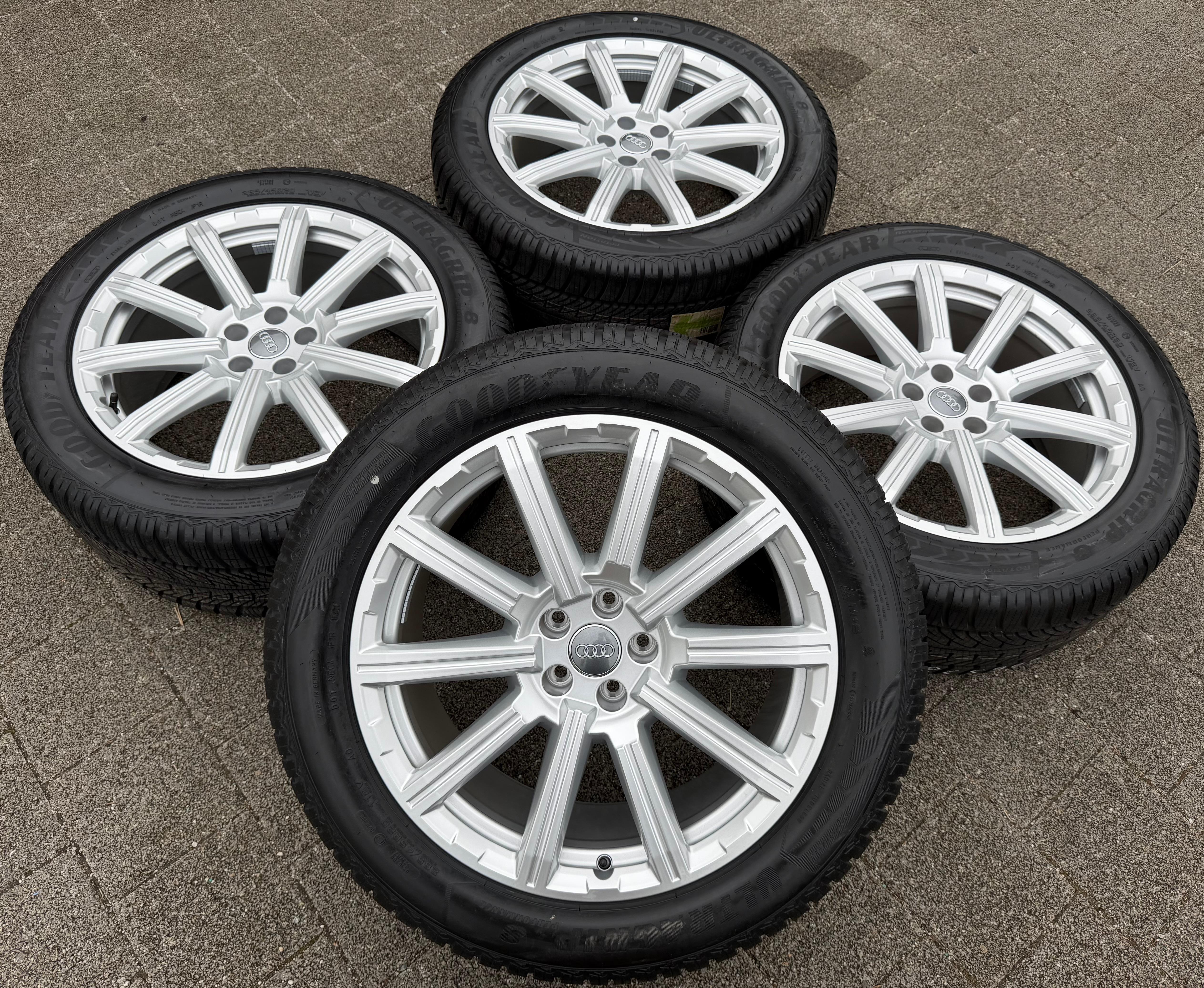 4 Original 20" Alu Winterräder Audi Q7 4M 4M0601025AE 285/45R20 112V Goodyear