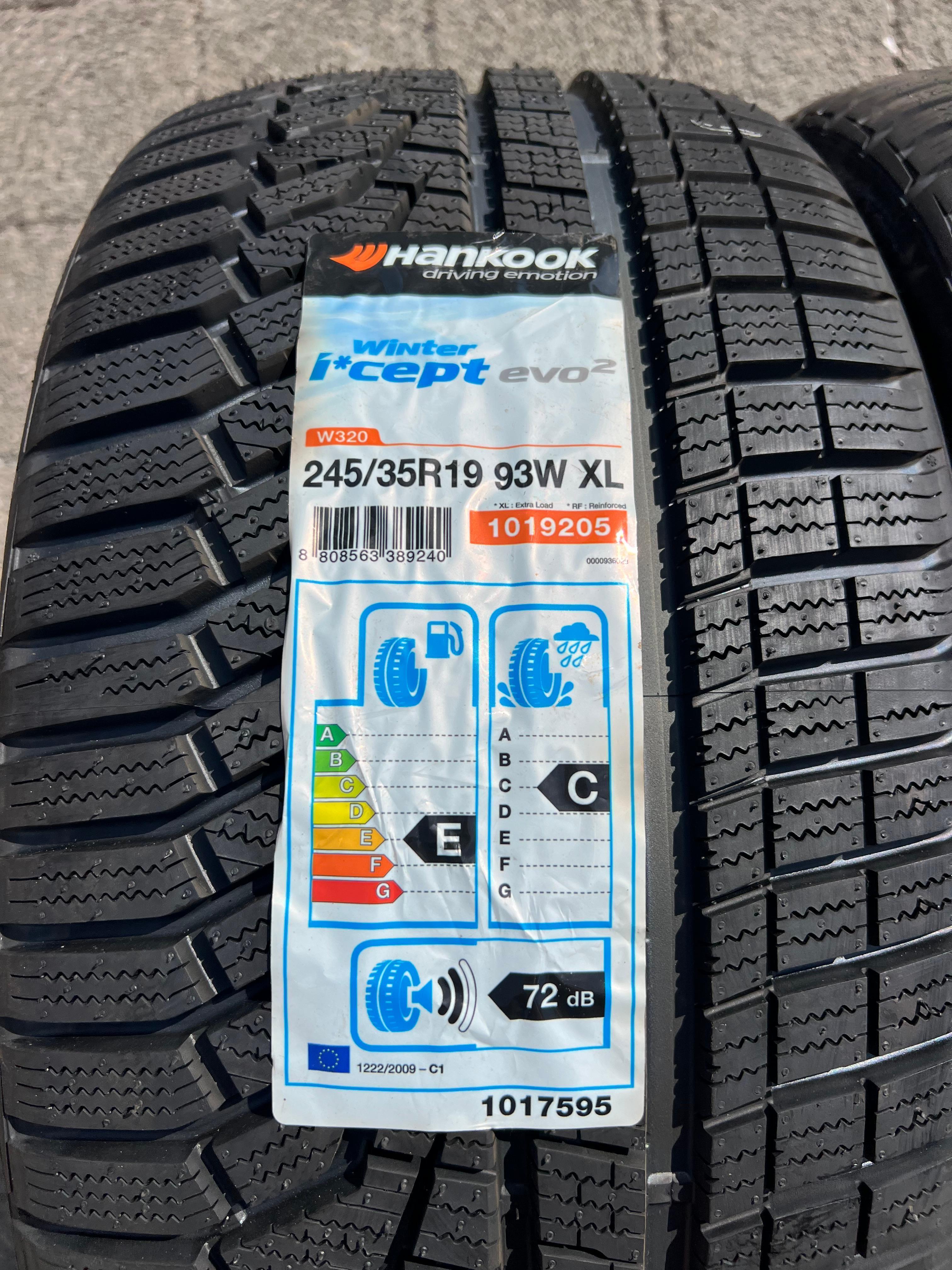 4 x 245/35R19 93W Winterreifen Hankook Winter I*Cept Evo 2 NEU 2019
