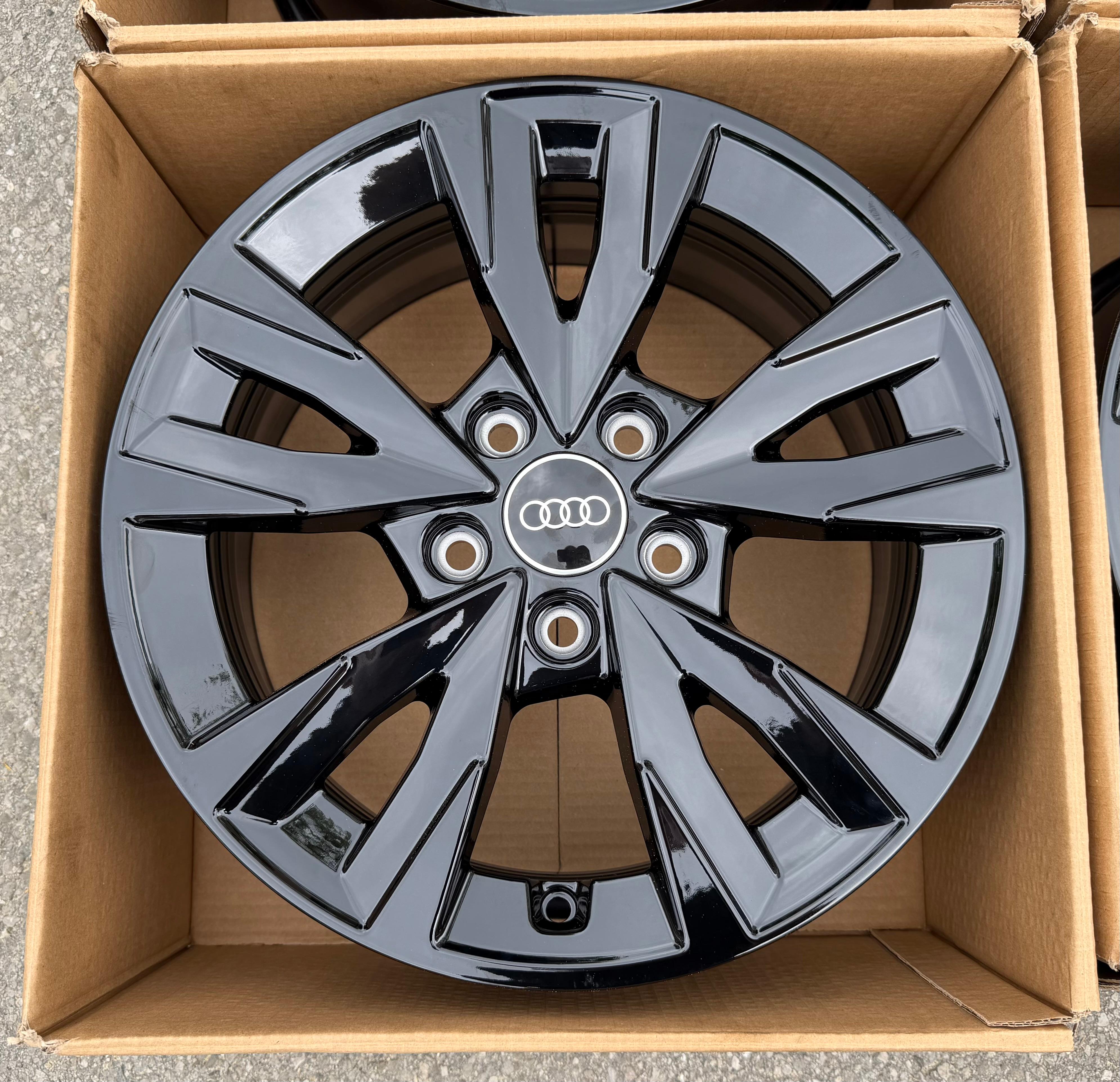 4 ORIGINAL 16" ALUFELGEN FELGEN AUDI A3 8Y 8Y0071496 6,5x16 ET43 SCHWARZ NEU