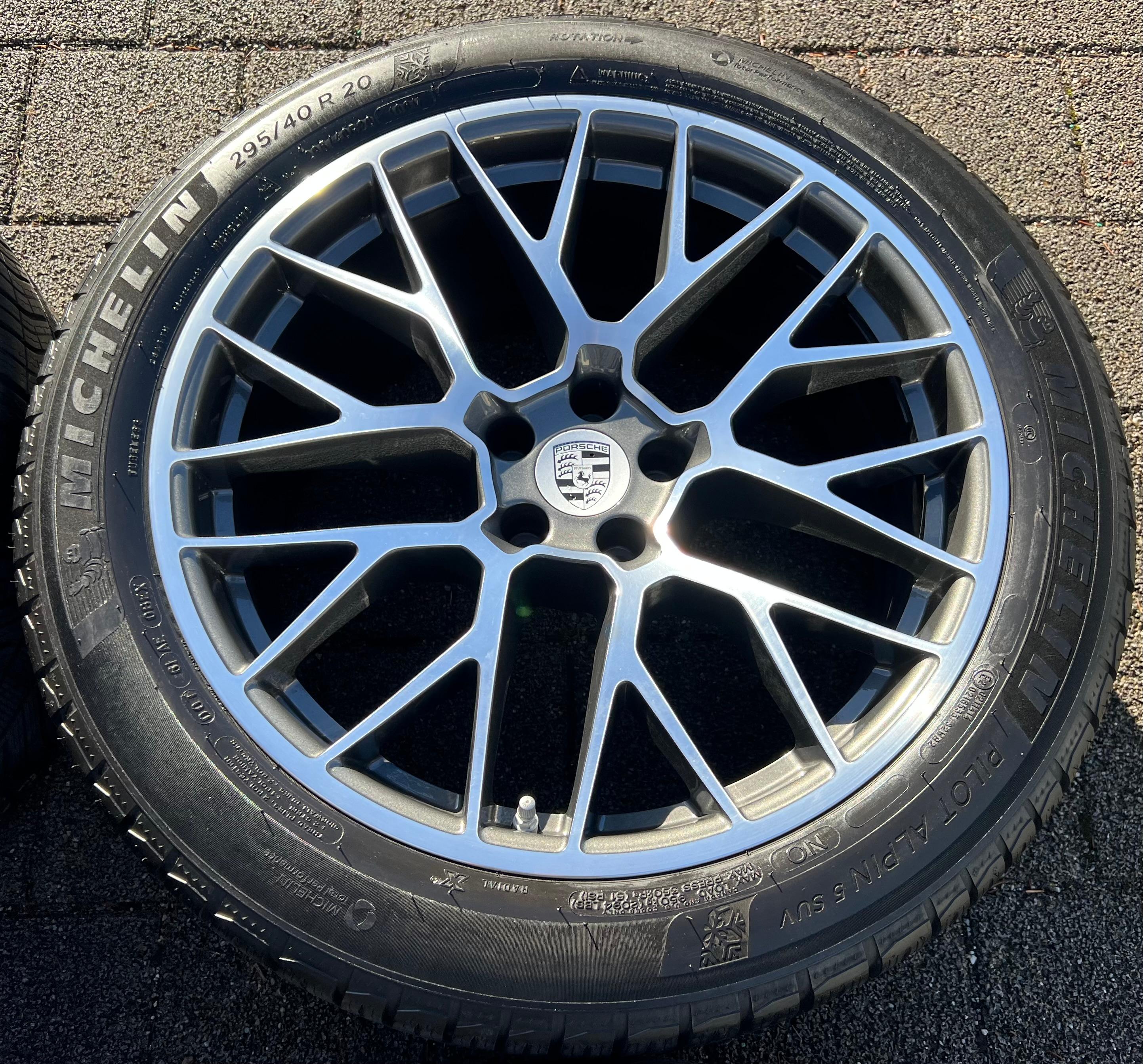 4 ORIGINAL 20" ALU WINTERRÄDER PORSCHE MACAN I & II RS SPYDER FELGEN MICHELIN