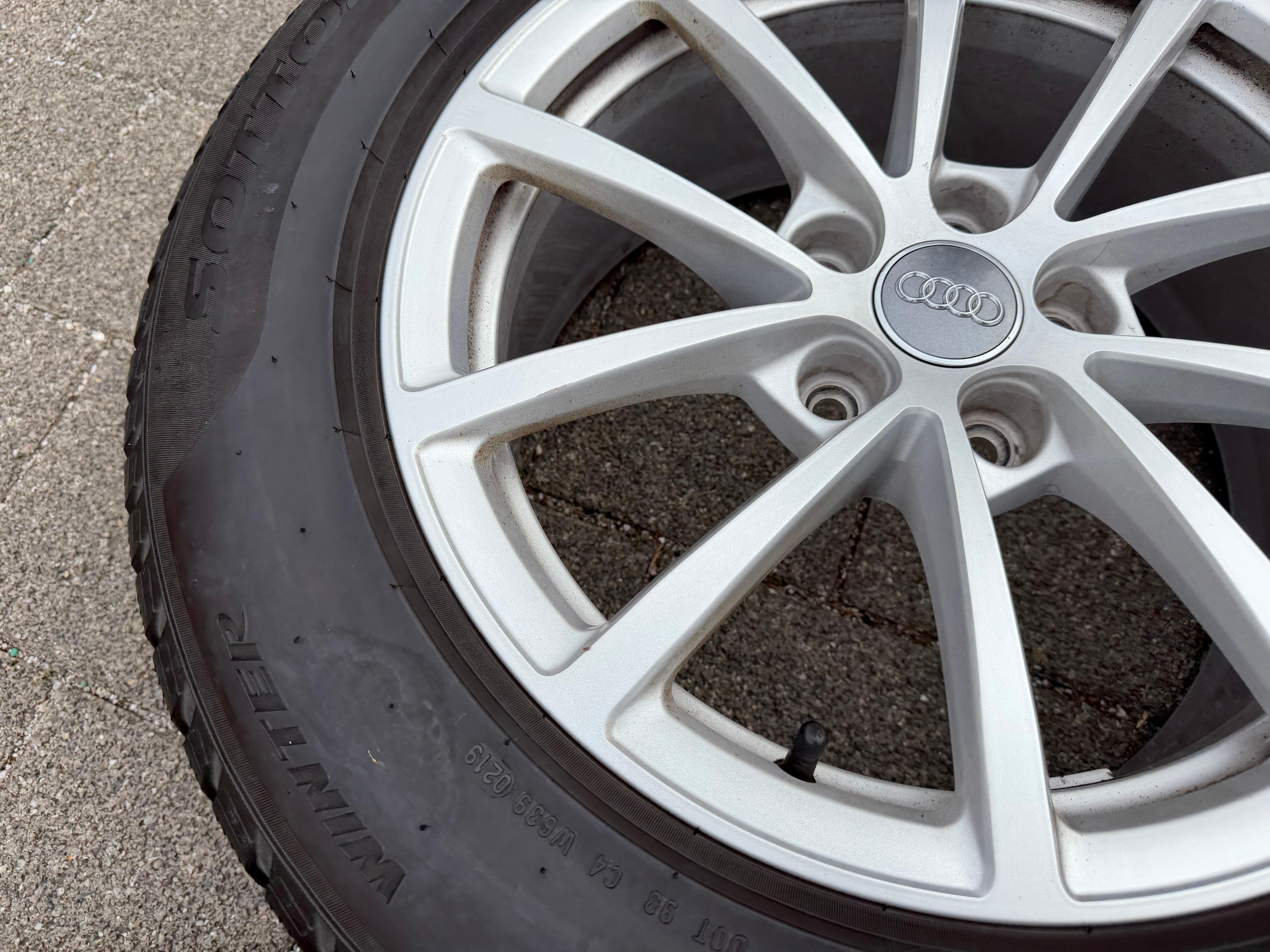 4 Original 17" Alu Winterräder Audi A6 4K C8 F2 225/60R17 99H 4K0601025 Pirelli