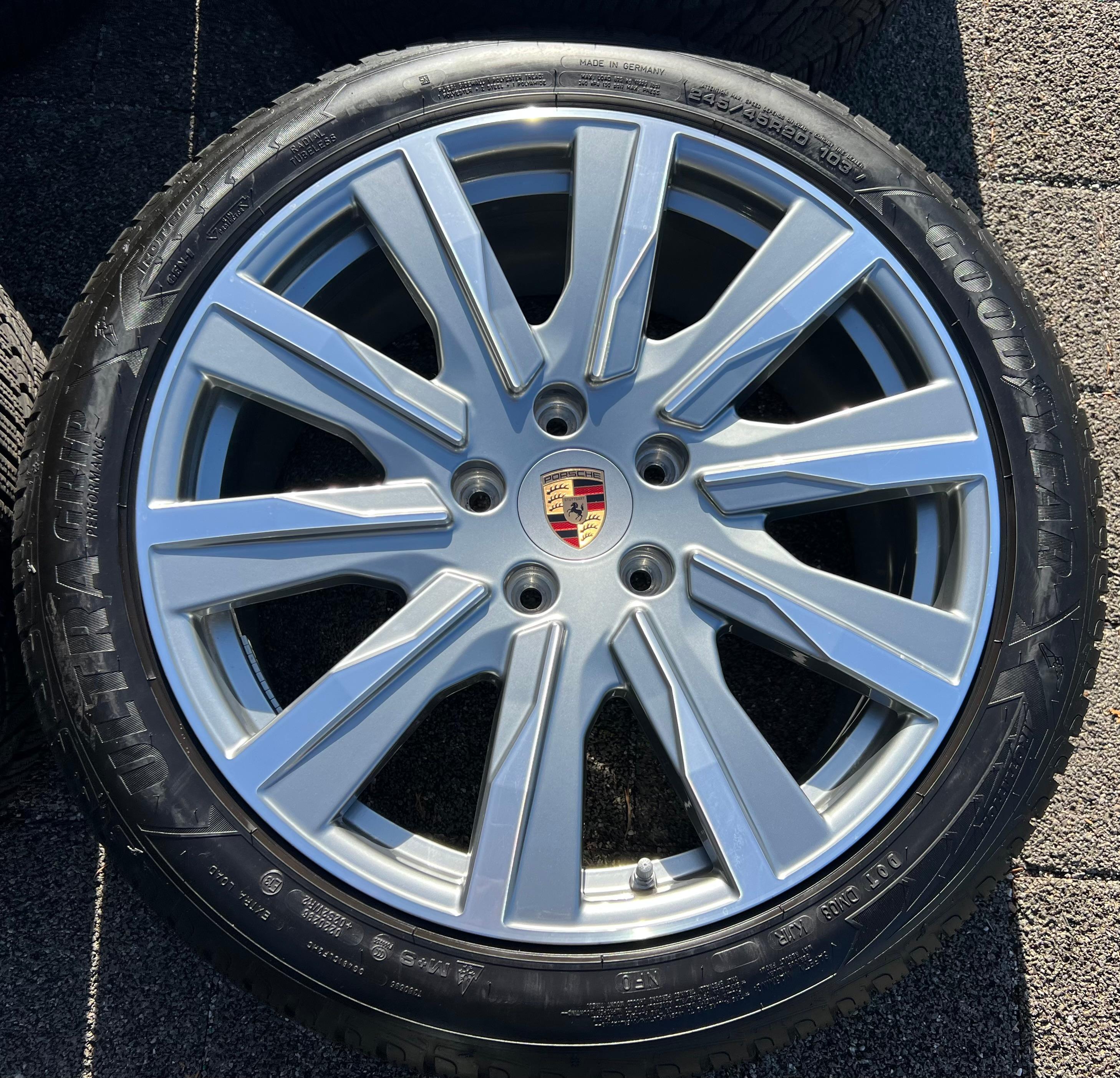4 RUOTE IN LEGA ORIGINALI DA 20" INVERNALI PORSCHE TAYCAN TEQUIPMENT RDKS CONSEGNA GRATUITA
