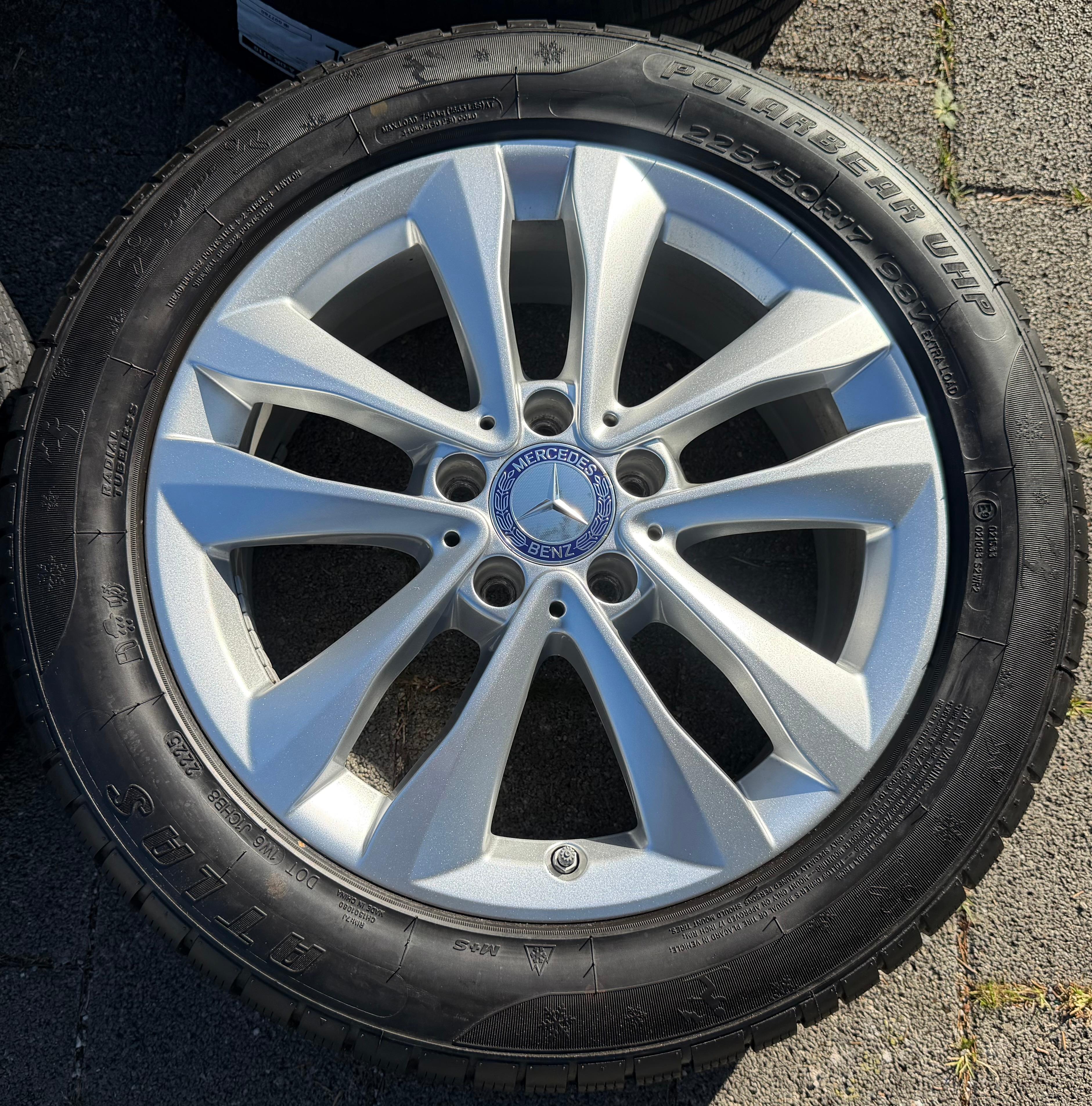 4 Original 17" Alu Winterräder Mercedes C-Klasse W205 A2054018000 225/50R17 98V