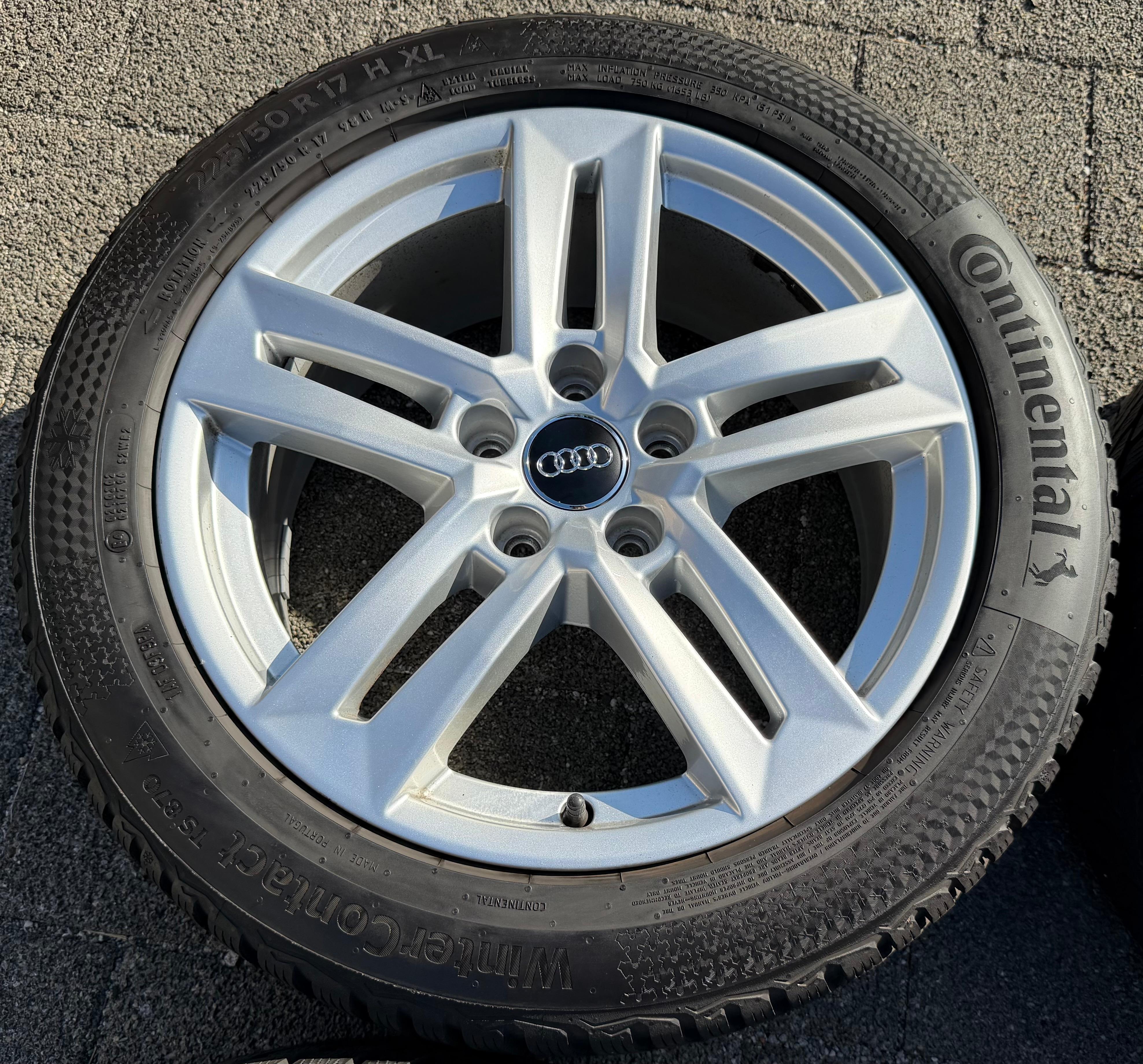 4 Original 17" Alu Winterräder Audi A4 B9 8W 8W0601025P 225/50R17 98H Winterreifen