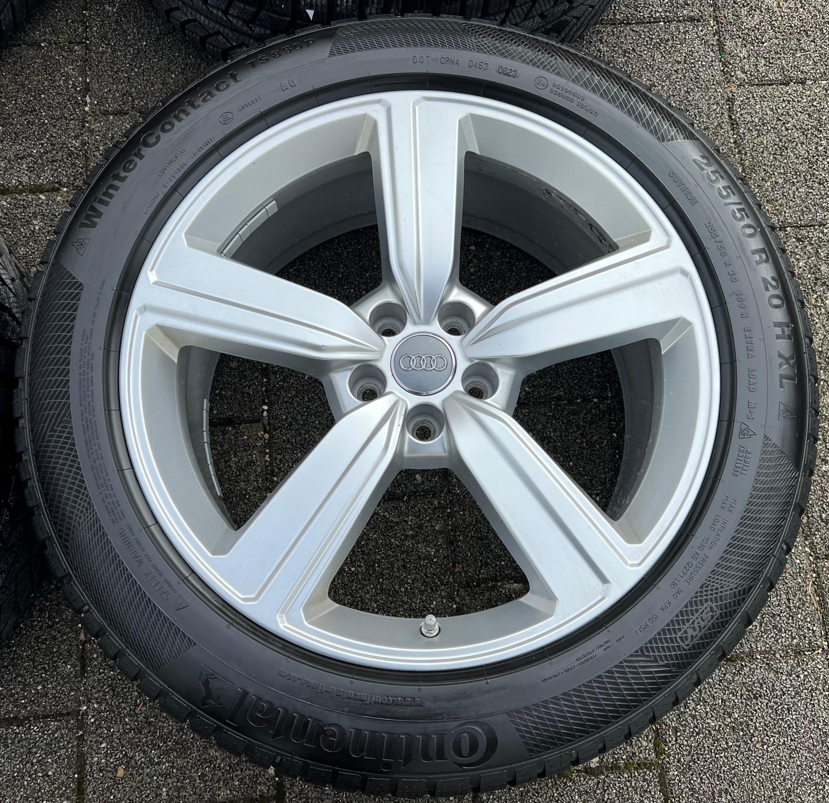 4 ORIGINELE 20" ALUMINIUM WINTERWIELEN AUDI Q8 E-TRON 4KE601025S 255/50R20 109H 2023