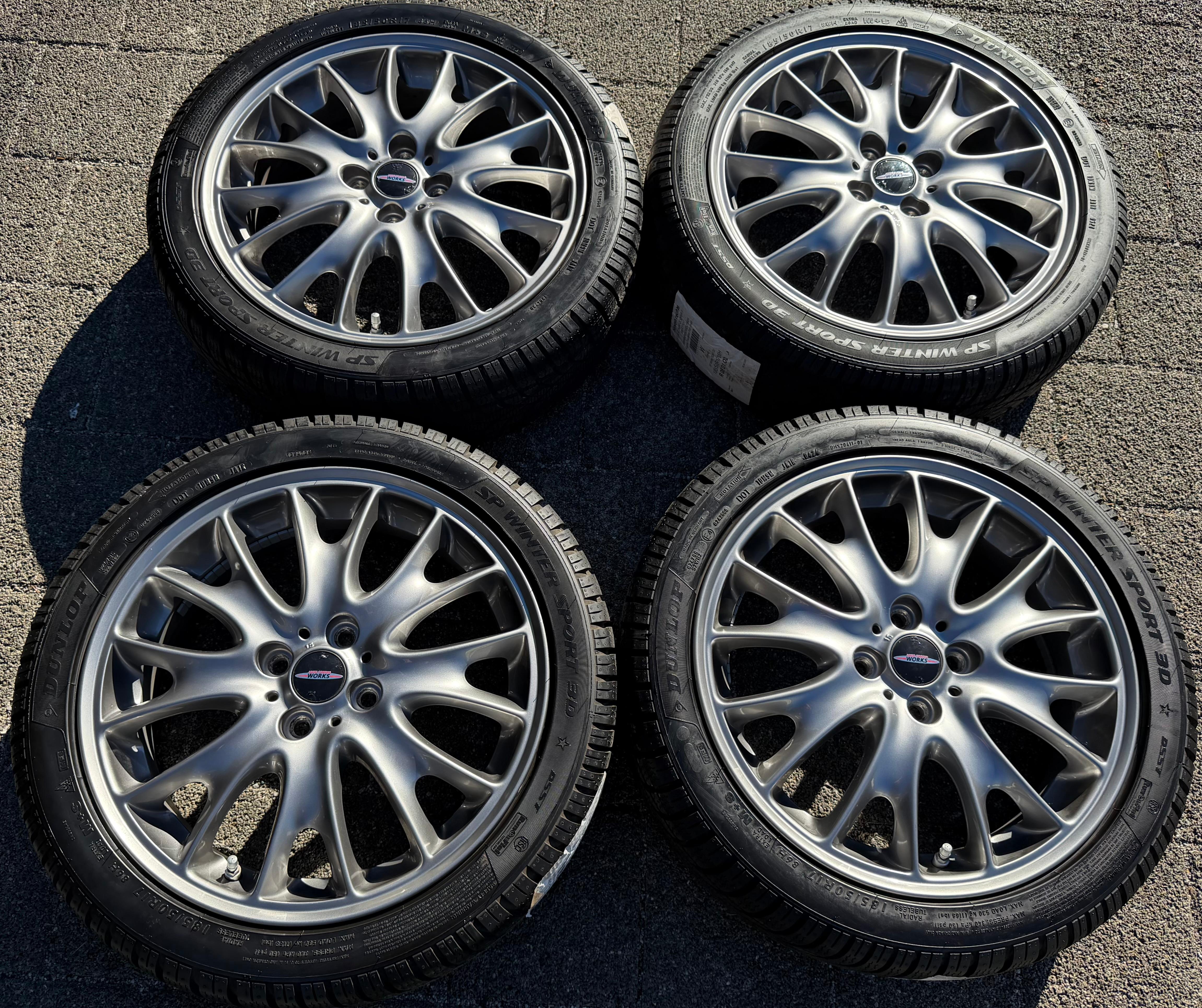 4 ruedas de invierno de aleación originales de 17" para Mini R55 R56 R57 R58 185/50R17 86H 6786220 2024 Dunlop