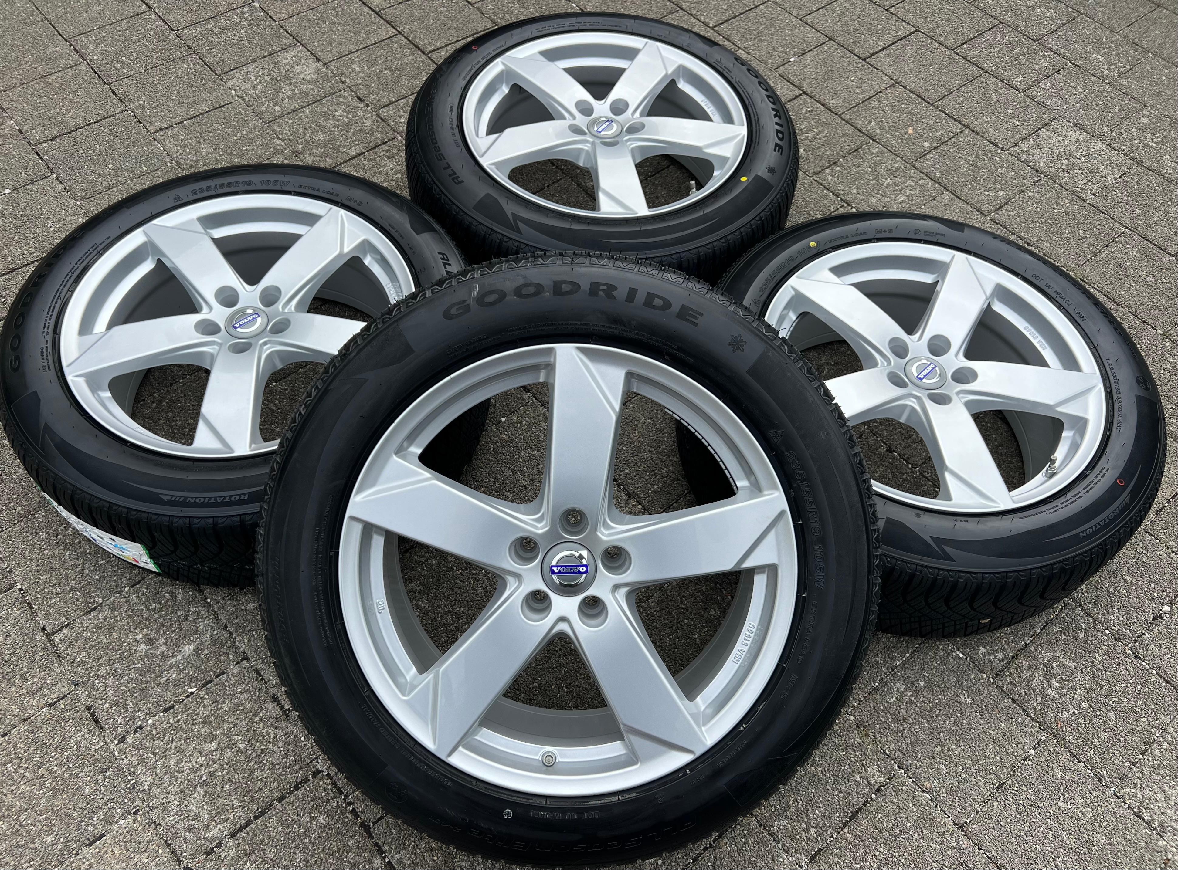 4 CERCHI IN ALLUMINIO DA 19" ALL-SEASON LAND ROVER DISCOVERY EVQOUE FREELANDER VOLO XC60 XC90