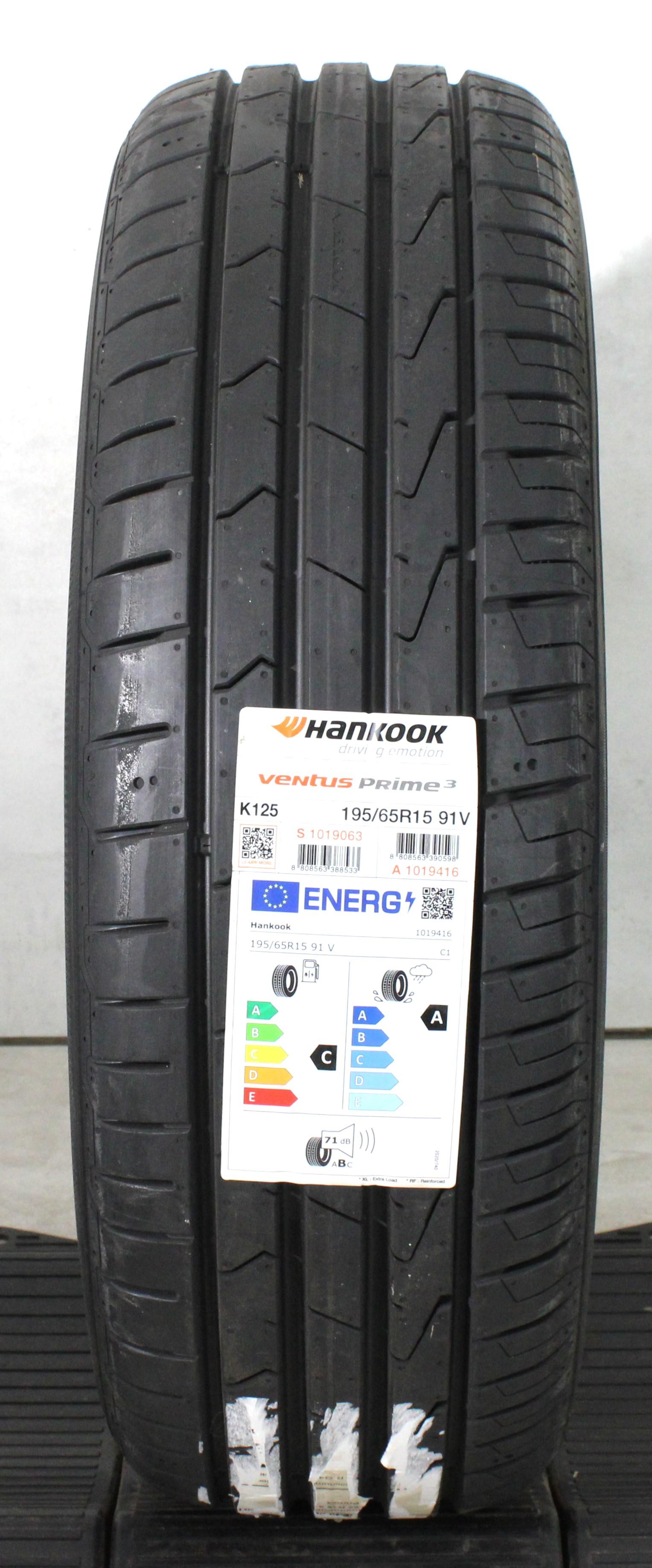 1 x 195/65R15 91V Sommerreifen Hankook Ventus Prime 3  2022