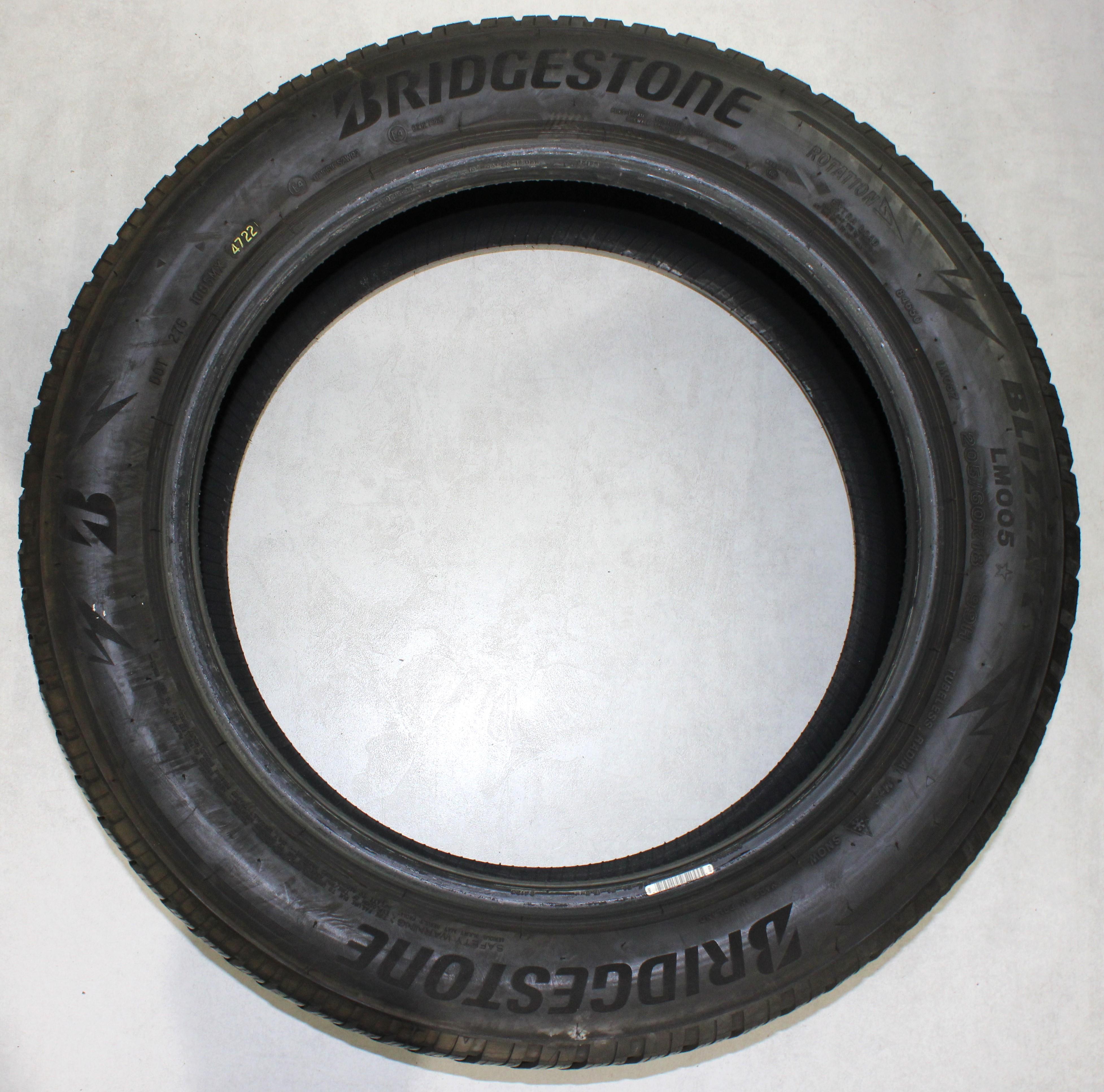 2 x 205/60R18 99H Winterreifen Bridgestone Blizzak LM005 * 6-6,5mm 2022