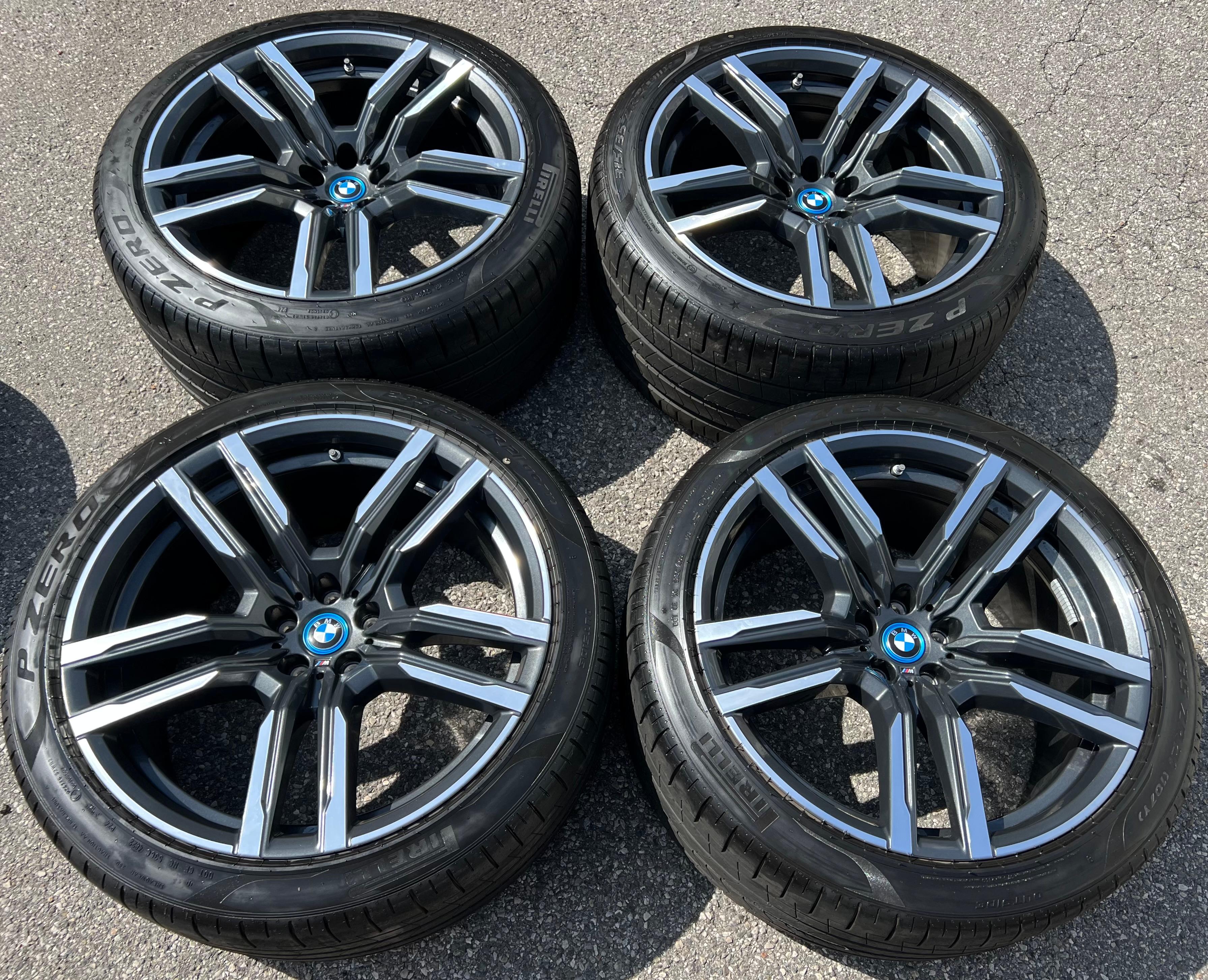 4 CERCHI ESTIVI ORIGINALI IN ALLUMINIO DA 21" BMW X5M F95 X6M F96 STYLING 808M PIRELLI CONSEGNA GRATUITA