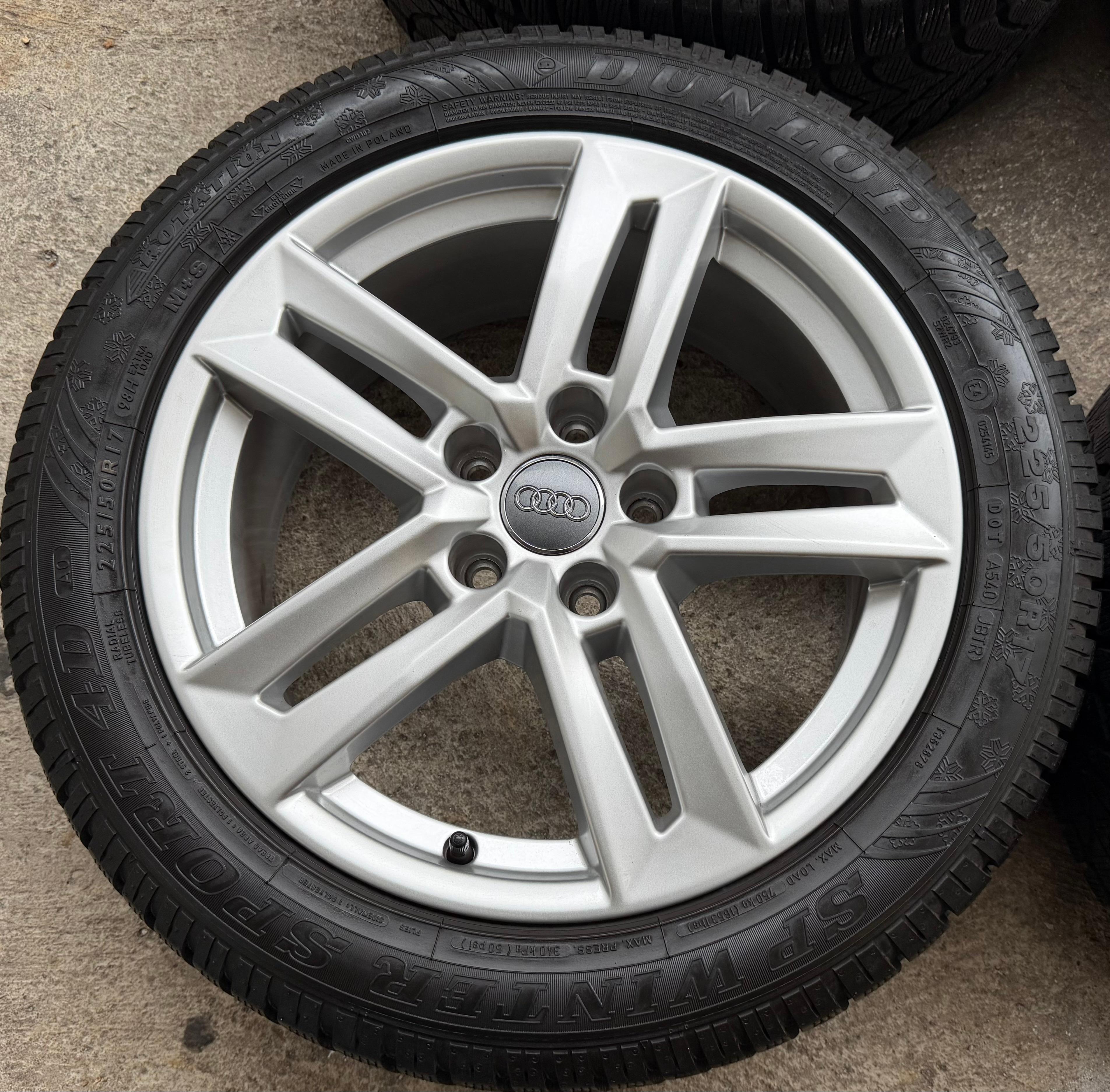 4 Original 17" Alu Winterräder Audi A4 B9 8W 8W0601025P 225/50R17 98H Dunlop