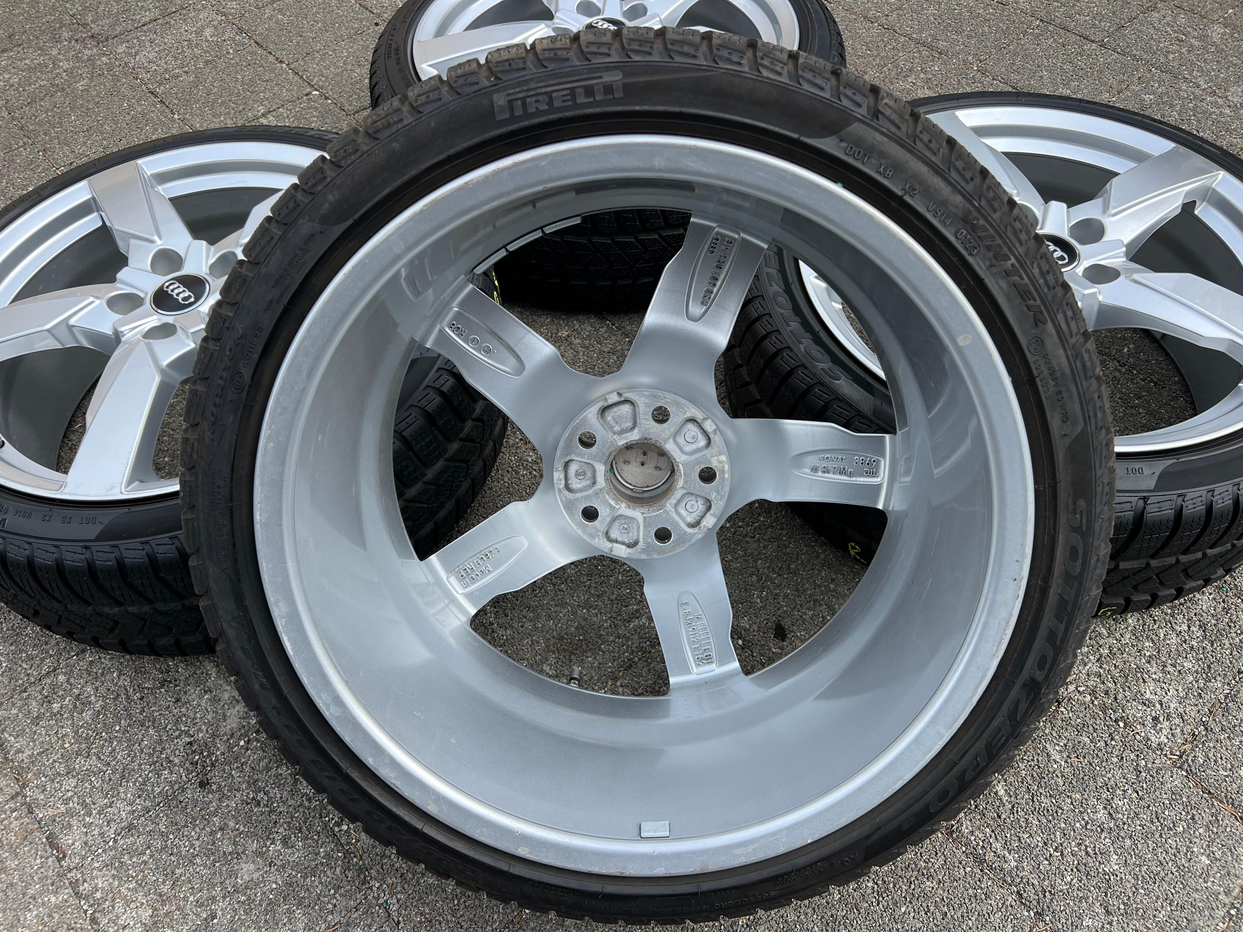 4 ORIGINELE 19" ALUMINIUM WINTERWIELEN AUDI TT TTS 8S 8S0601025AG 225/40R19 93V 2023 GRATIS VERZENDING