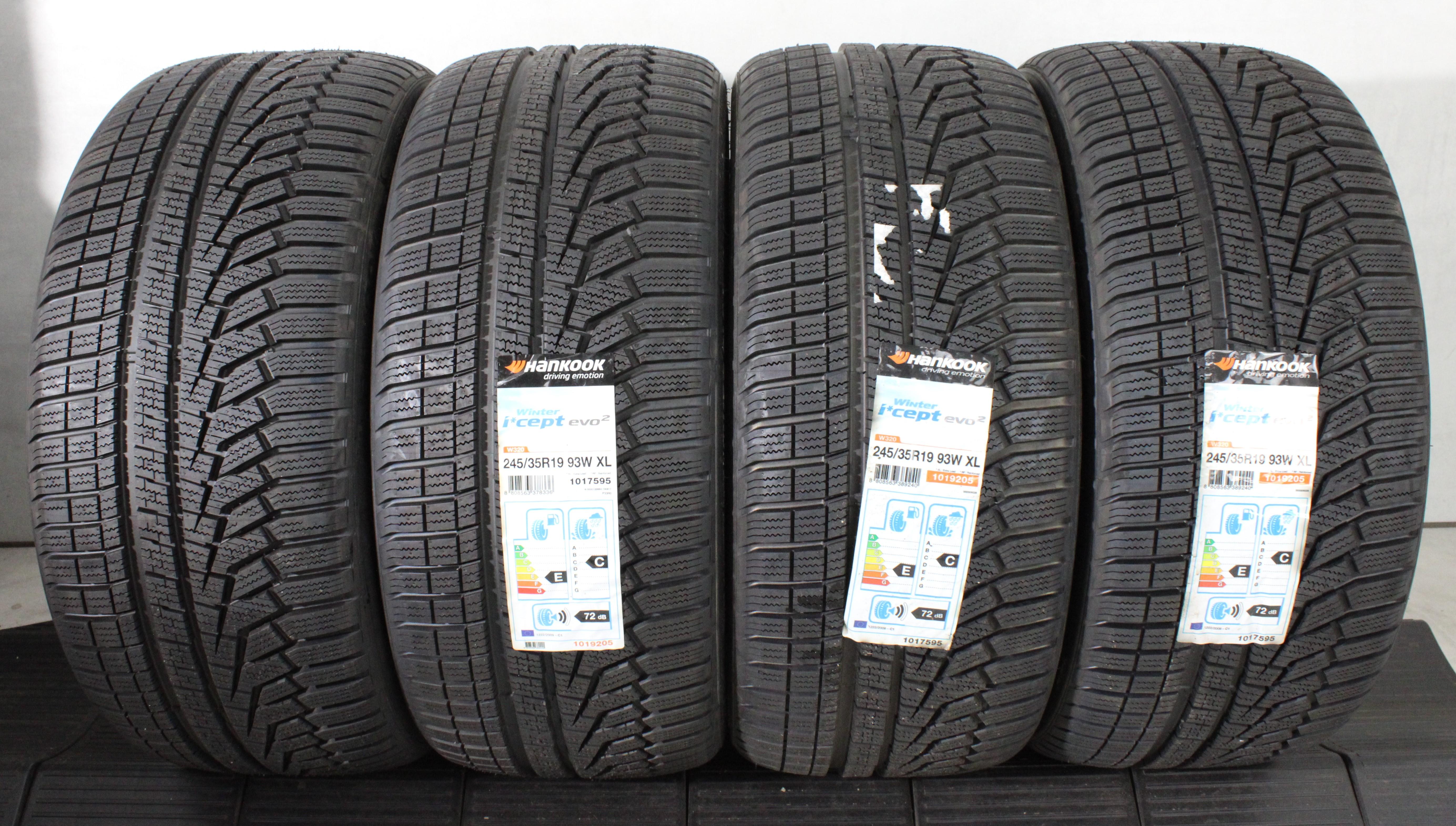 4 x 245/35R19 93W Winterreifen Hankook Winter I*Cept Evo 2 NEU 2019 Freihaus