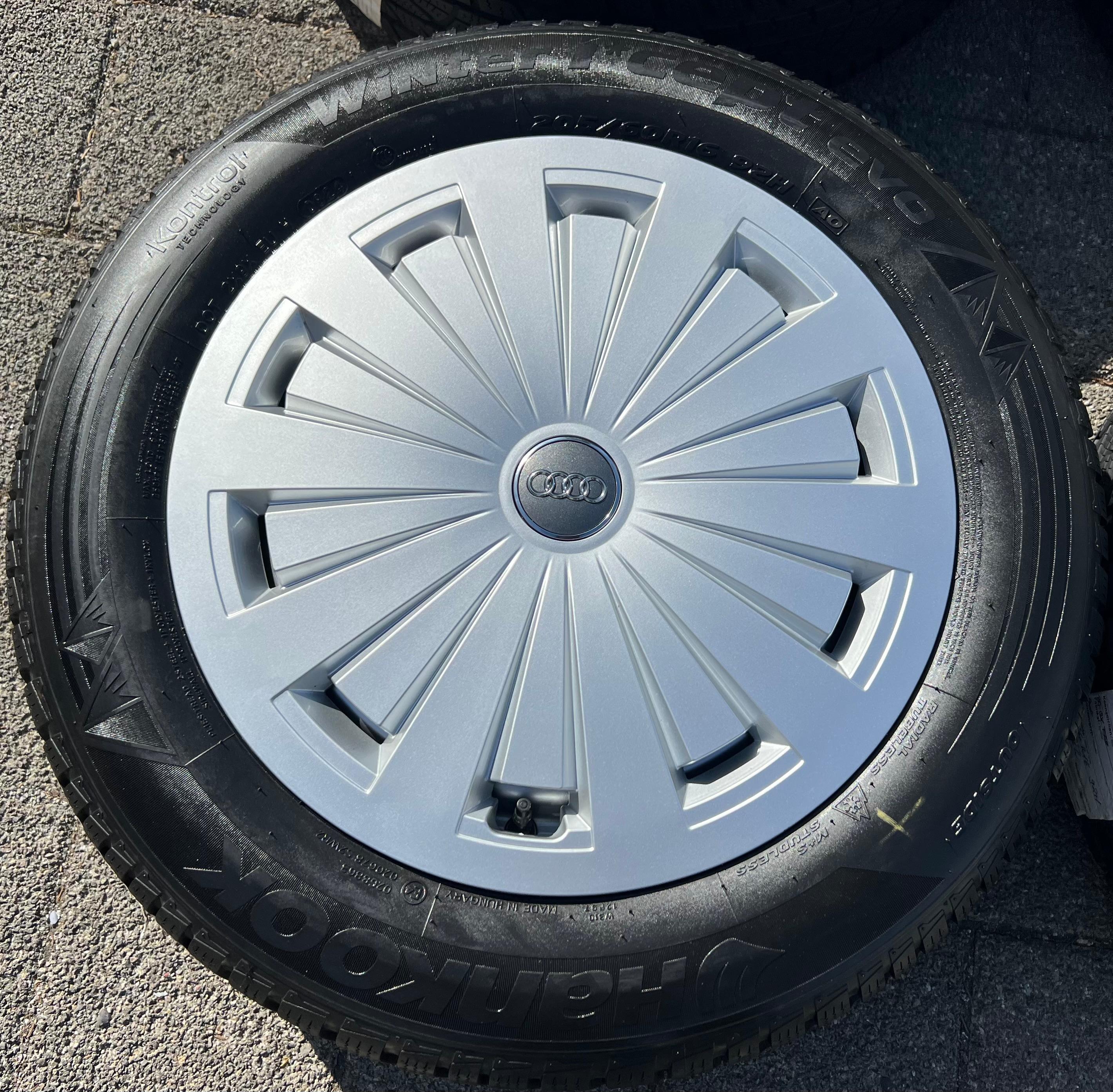 4 ORIGINELE ALUMINIUM WINTERWIELEN AUDI A4 B9 8W 205/60R16 92H 8W0601025 GRATIS VERZENDING