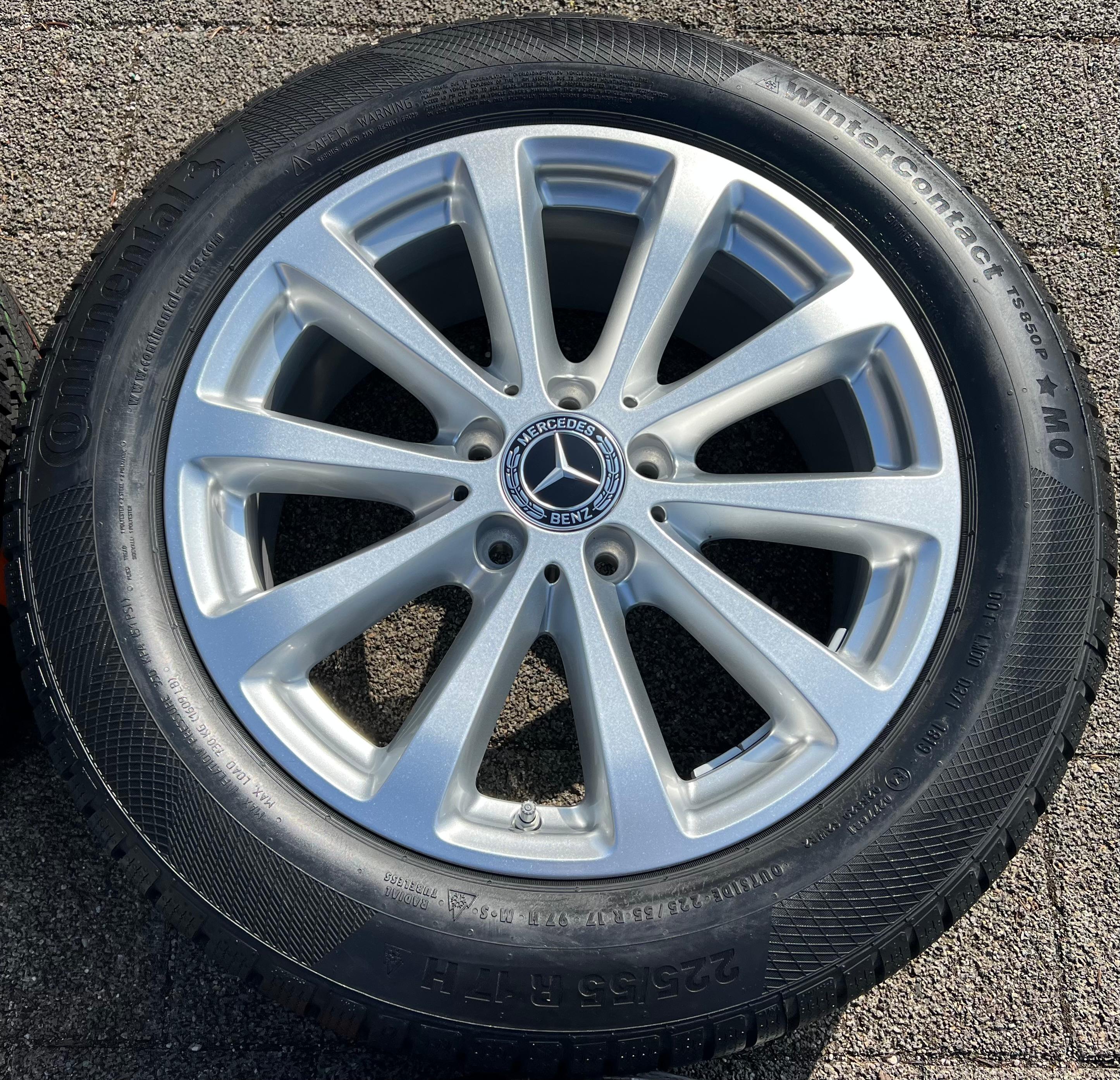 4 ORIGINAL 17" ALU WINTERRÄDER MERCEDES E-KLASSE W213 A2134011300 225/55R17 97H