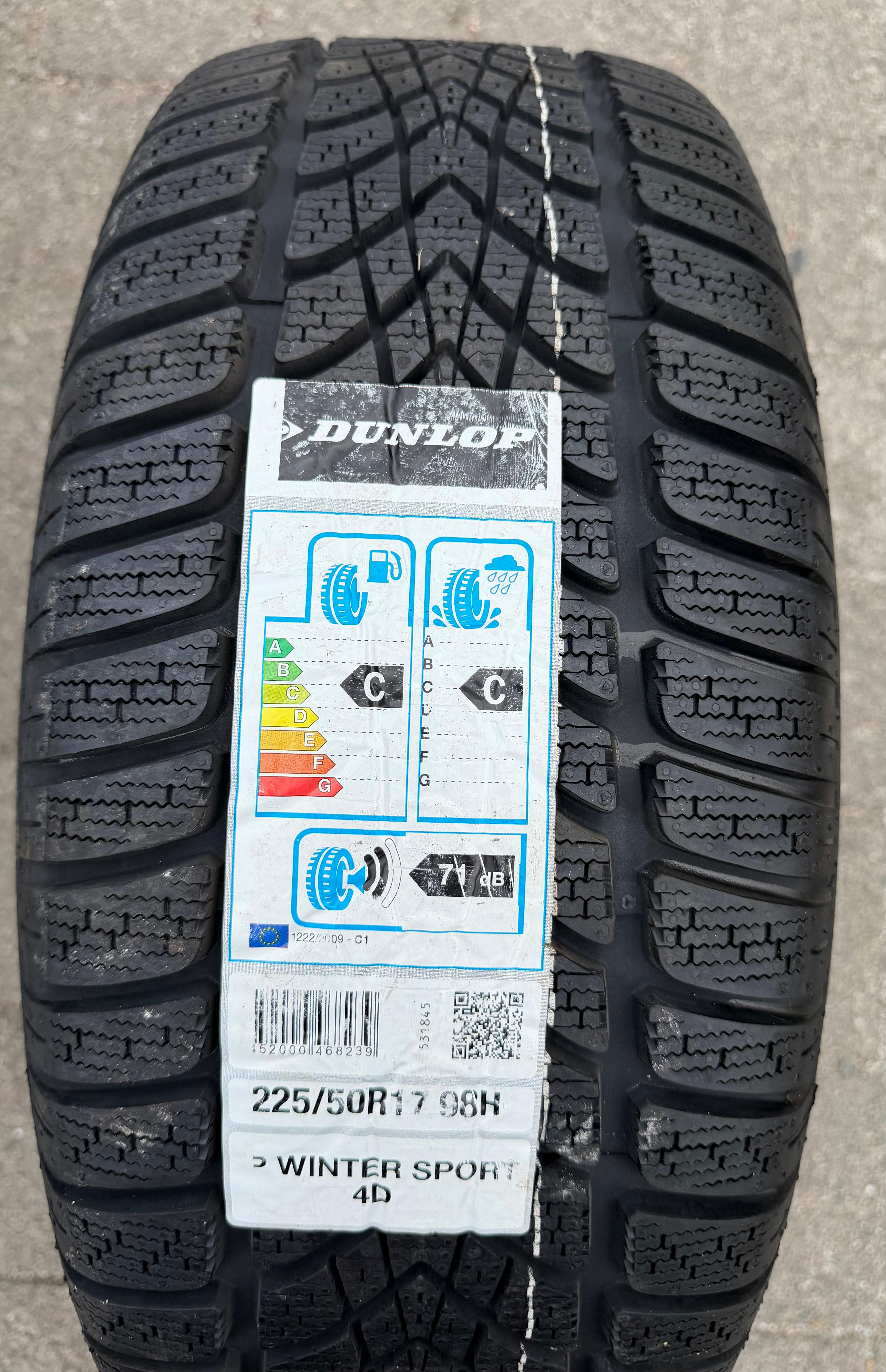 1 x 225/50R17 98H Winterreifen Dunlop Winter Sport 4D AO NEU 2021