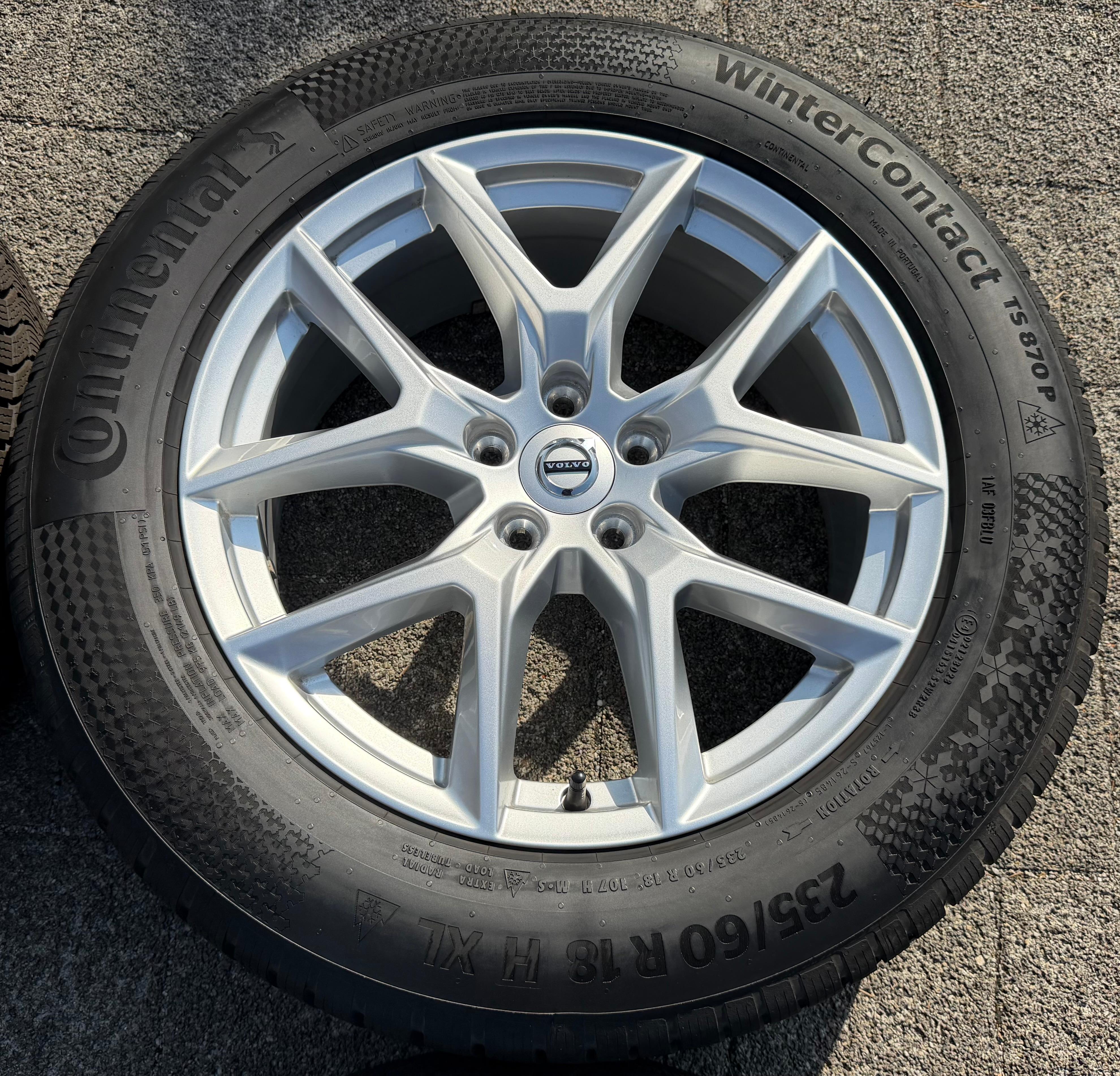 4 Original 18" Alu Winterräder Volvo XC60 II 31423851 235/60R18 107H Continental 2025