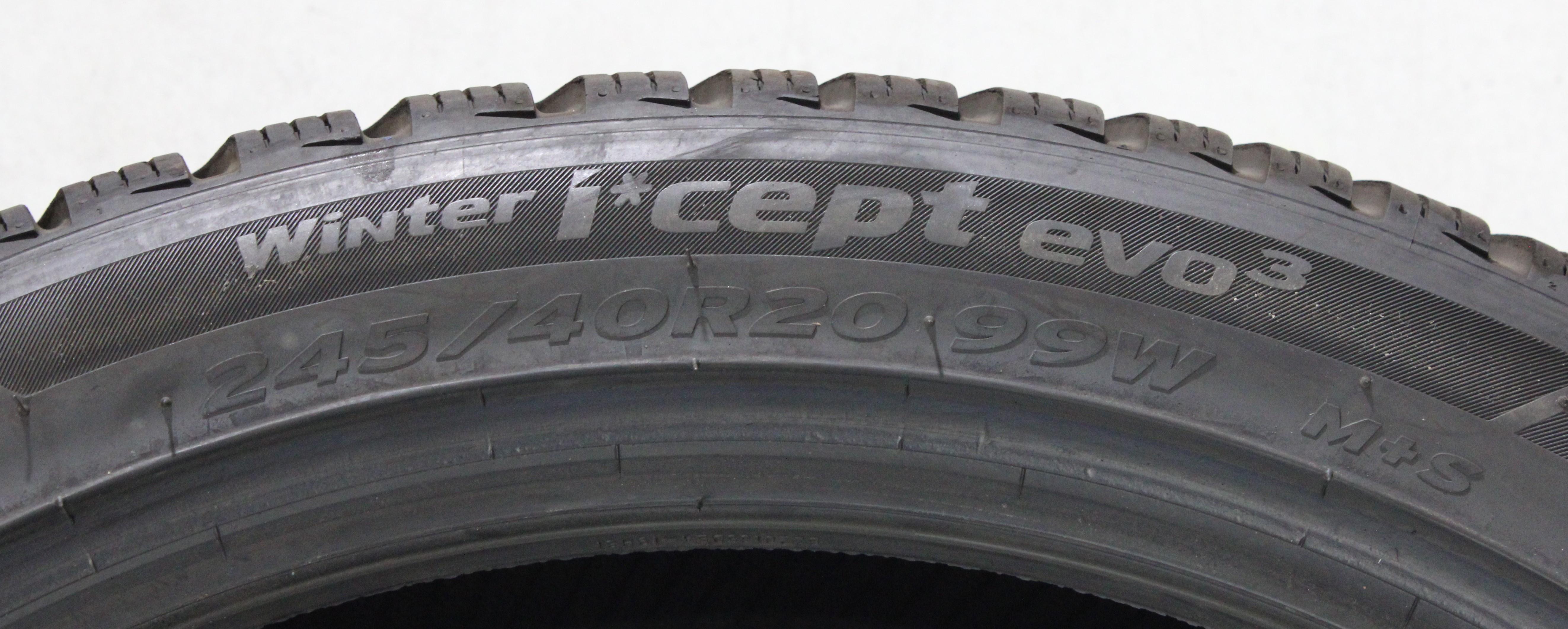 2 x 245/40R20 99W 2 x 275/35R20 102W Neumáticos de invierno Hankook Winter I*Cept Evo 3 7mm 2021
