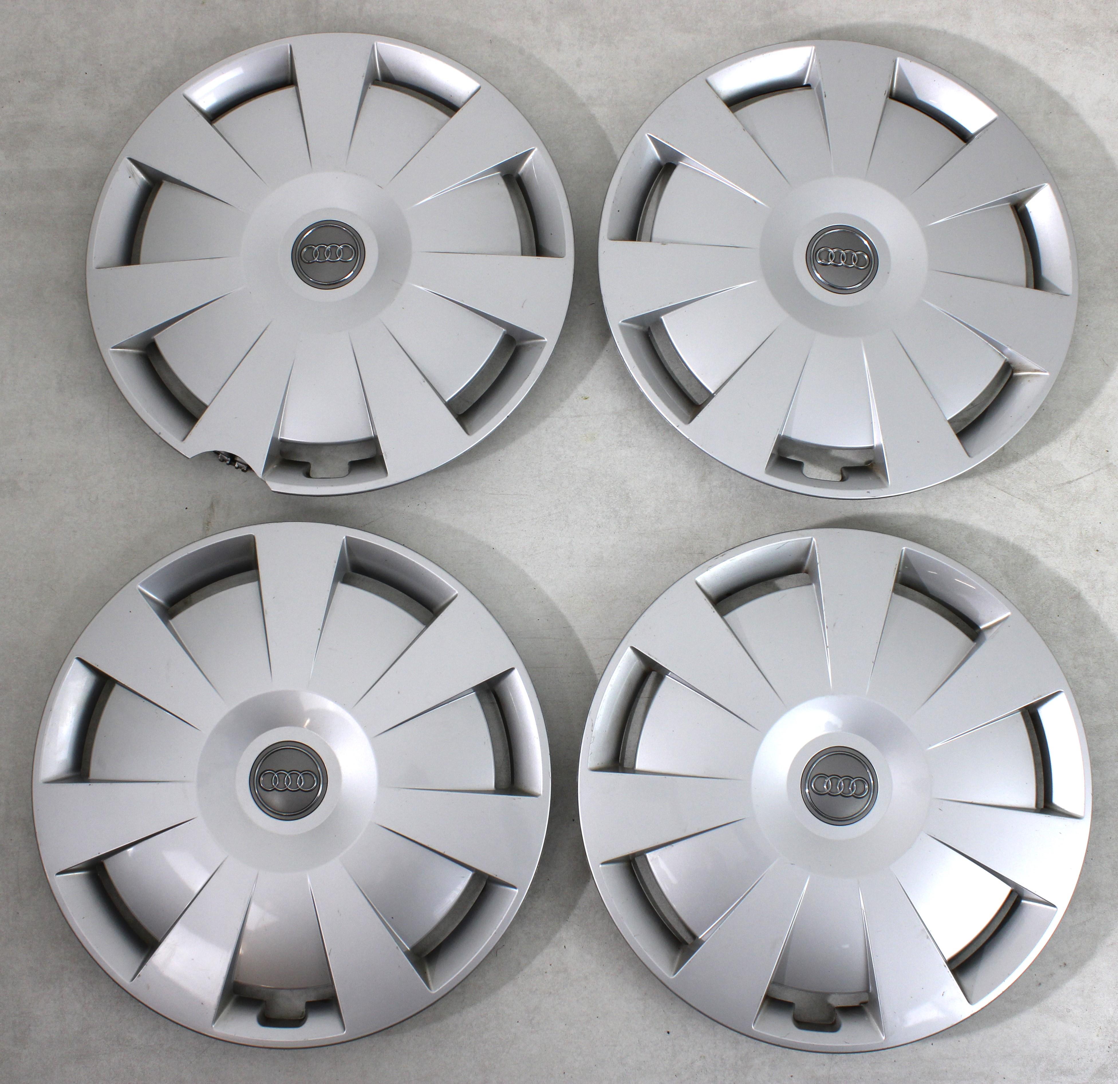 4 ORIGINAL 16" RADKAPPEN AUDI A3 A4 Q2 8V0601147C 16 ZOLL RADBLENDEN FREIHAUS